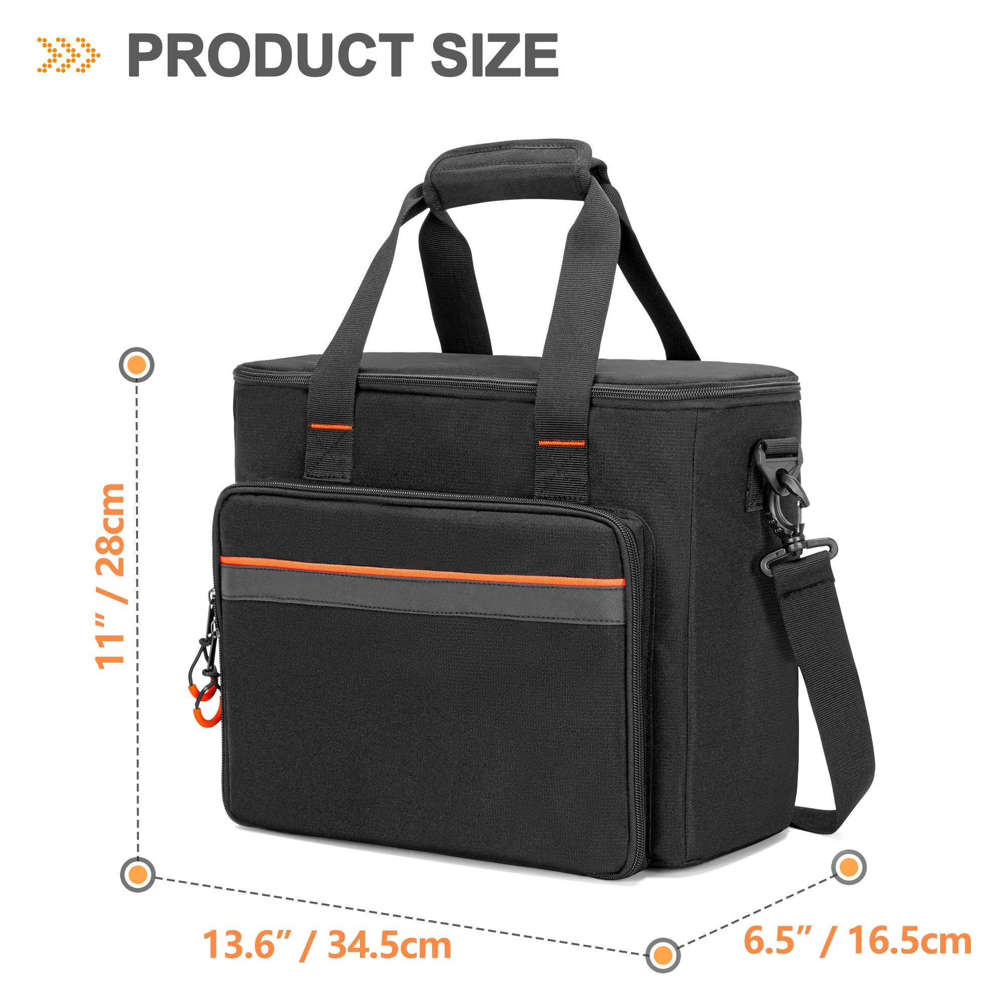 PGmoon Étui de Transport pour Microphone sans Fil à 6 Emplacements, Sac de Rangement pour Microphone avec Rembourrage Épais pour Chant, Karaoké, Fête (Conception Brevetée)