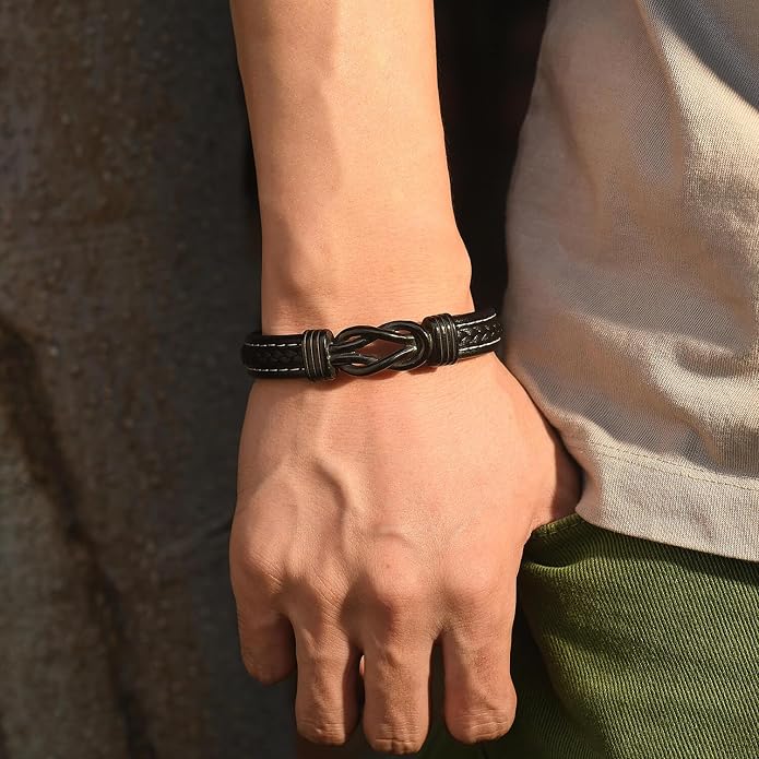 Pulsera de Cuero para Hombre Coolvy To My Man miniatura 4
