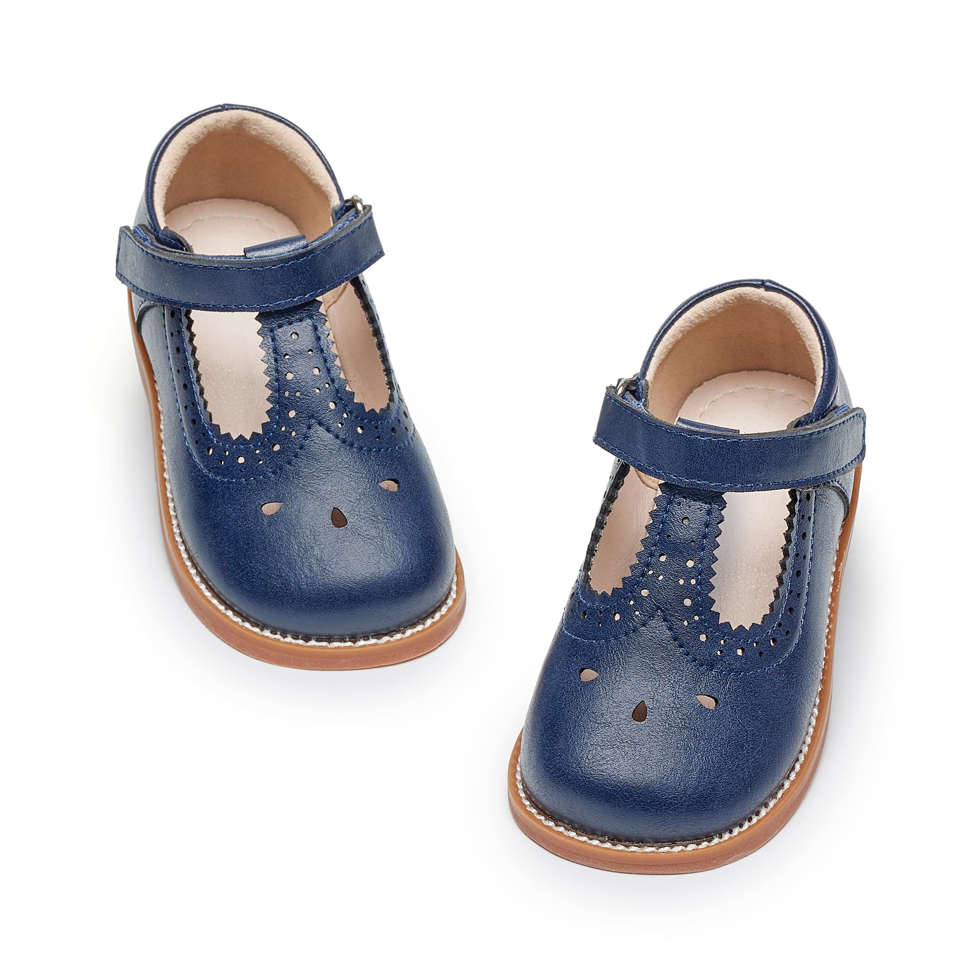 GINFIVE Toddler Girls Mary Jane School Oxford Dress Flat Shoes for Wedding