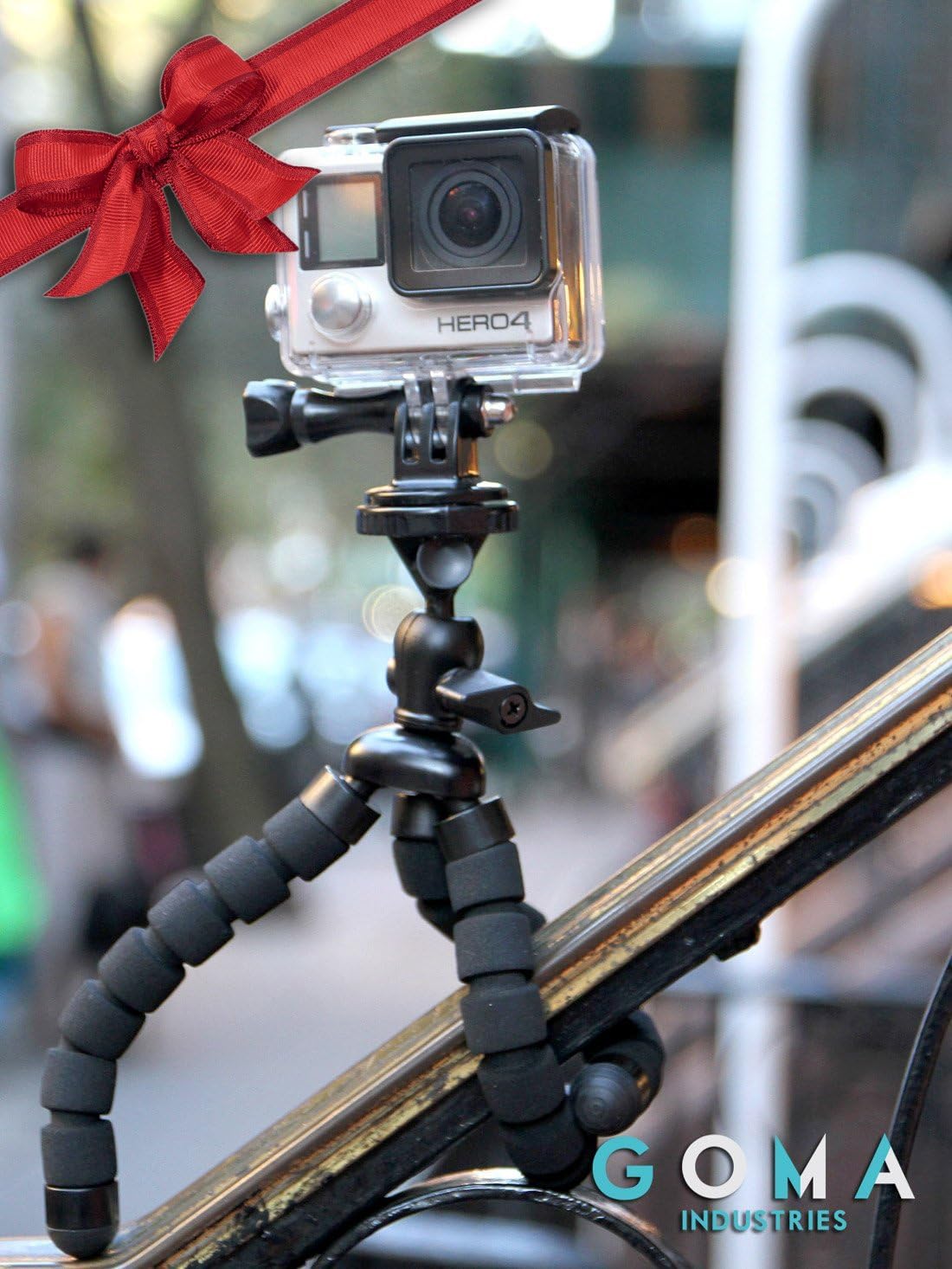 GOMA SQUID Flexible Tripod with release plate for Iphone 7, Samsung Galaxy, GoPro Hero5 Hero4, all Hero Cameras and action camcorders. Ideal for youtube & facebook live - 100%!