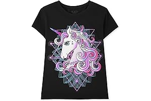 Girls Dream Unicorn Graphic Short Sleeve Tee