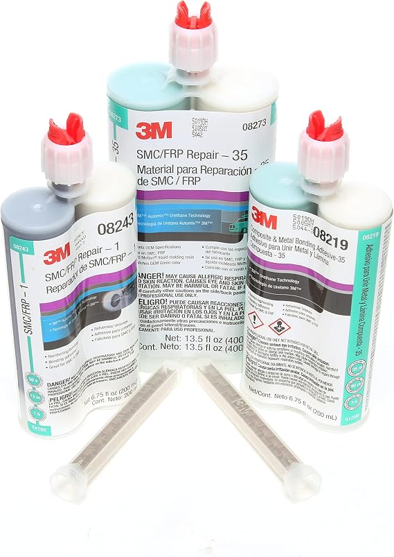 3M SMC/Fiberglass Repair Adhesive-35, 08219, Green, 200 mL Cartridge