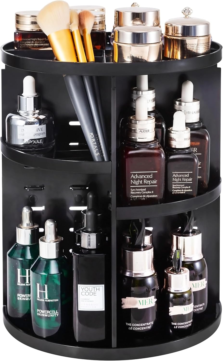 360 Rotating Makeup Organizer Adjustable Spinning UK Ubuy