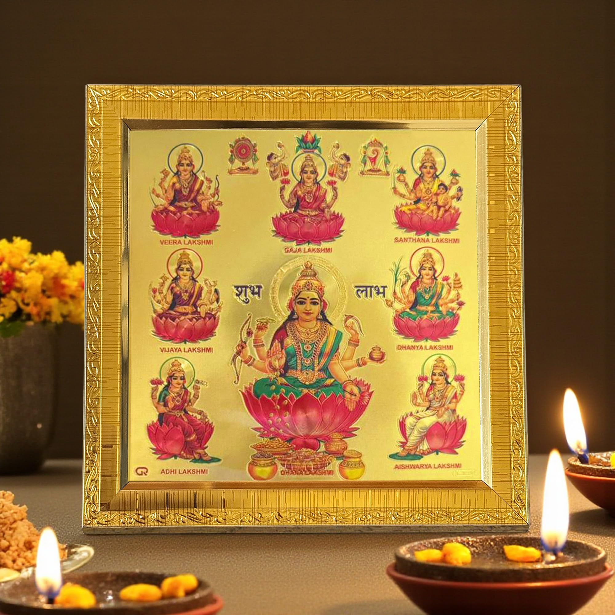 Ashta Lakshmi Photo Frame - Divine Home Decor -4