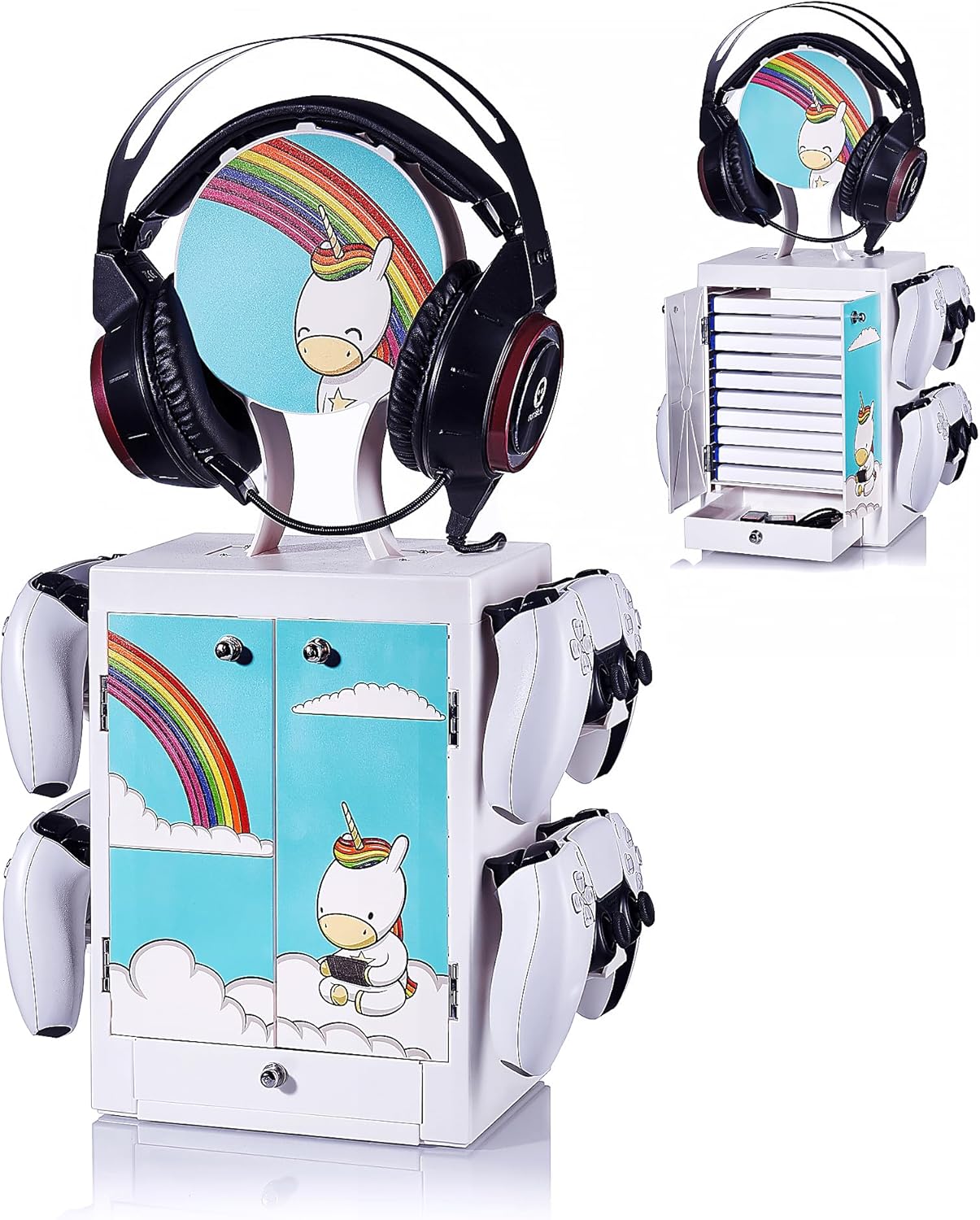 Numskull Eric The Unicorn Gaming Locker, Controller Holder, Headset Stand for PS5, Xbox Series X S, Nintendo Switch – Official Numskull Merchandise Numskull Eric The Unicorn Gaming Locker, Controller Holder, Headset Stand for PS5, Xbox Series X S, Nintendo Switch – Official Numskull Merchandise