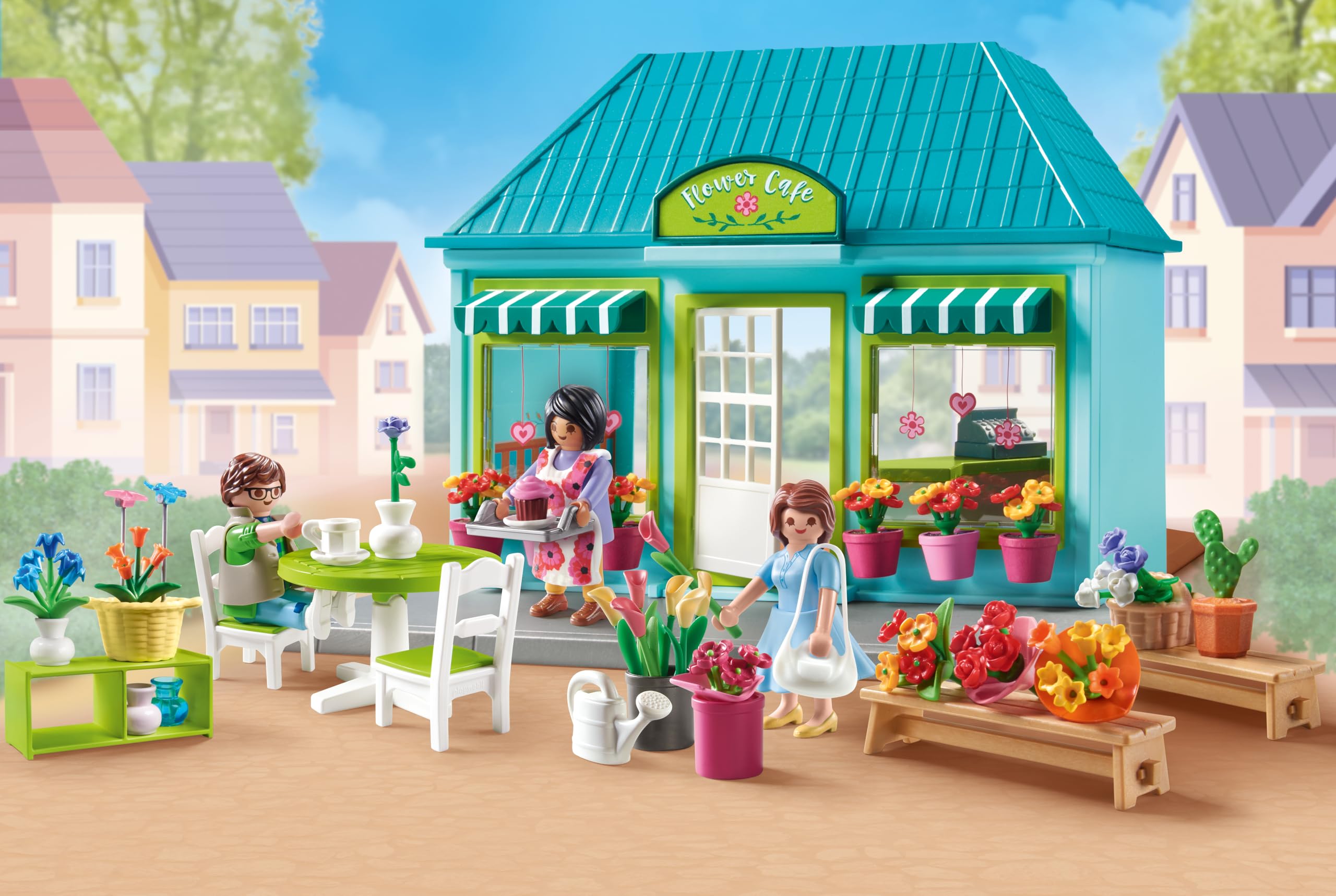 PLAYMOBIL My Life 71807 Flower Shop Toy for Children from 4 Years