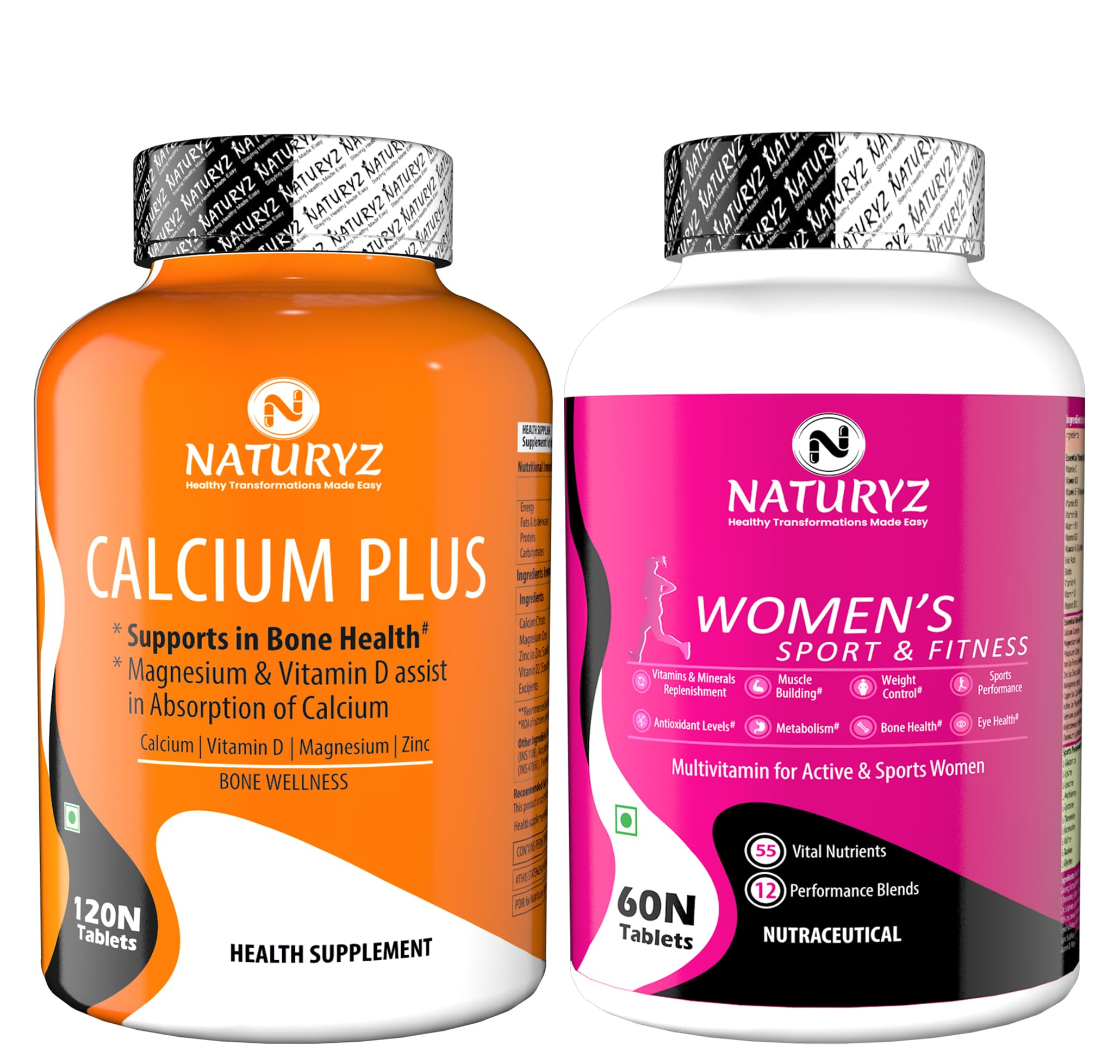 Naturyz Calcium Plus with Calcium Citrate | Vitamin D | zinc | Magnesium Ideal Supplement for Bone Health & Joint Support for Men & Women - 100 Tablets (B0CDS3DMDT) Amazon Price History, Amazon Price Tracker
