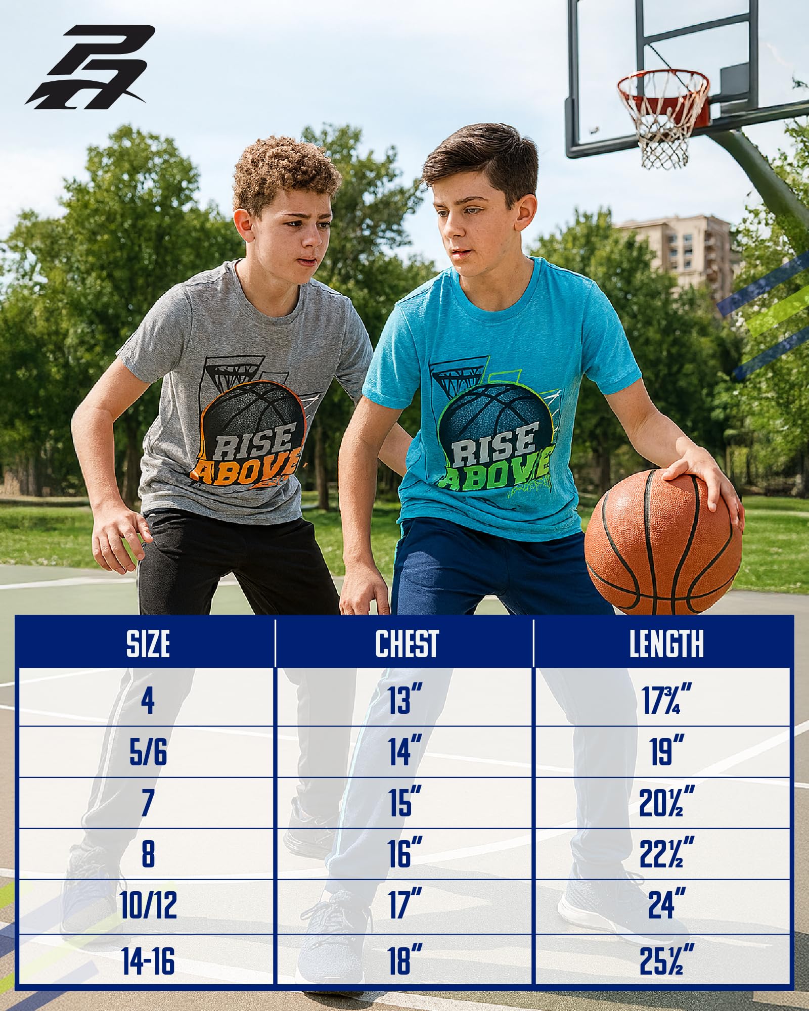 Pro Athlete Camiseta deportiva para niño, paquete de 4 unidades, ligera, de secado rápido, de manga corta, para niños (tallas: 8-20)