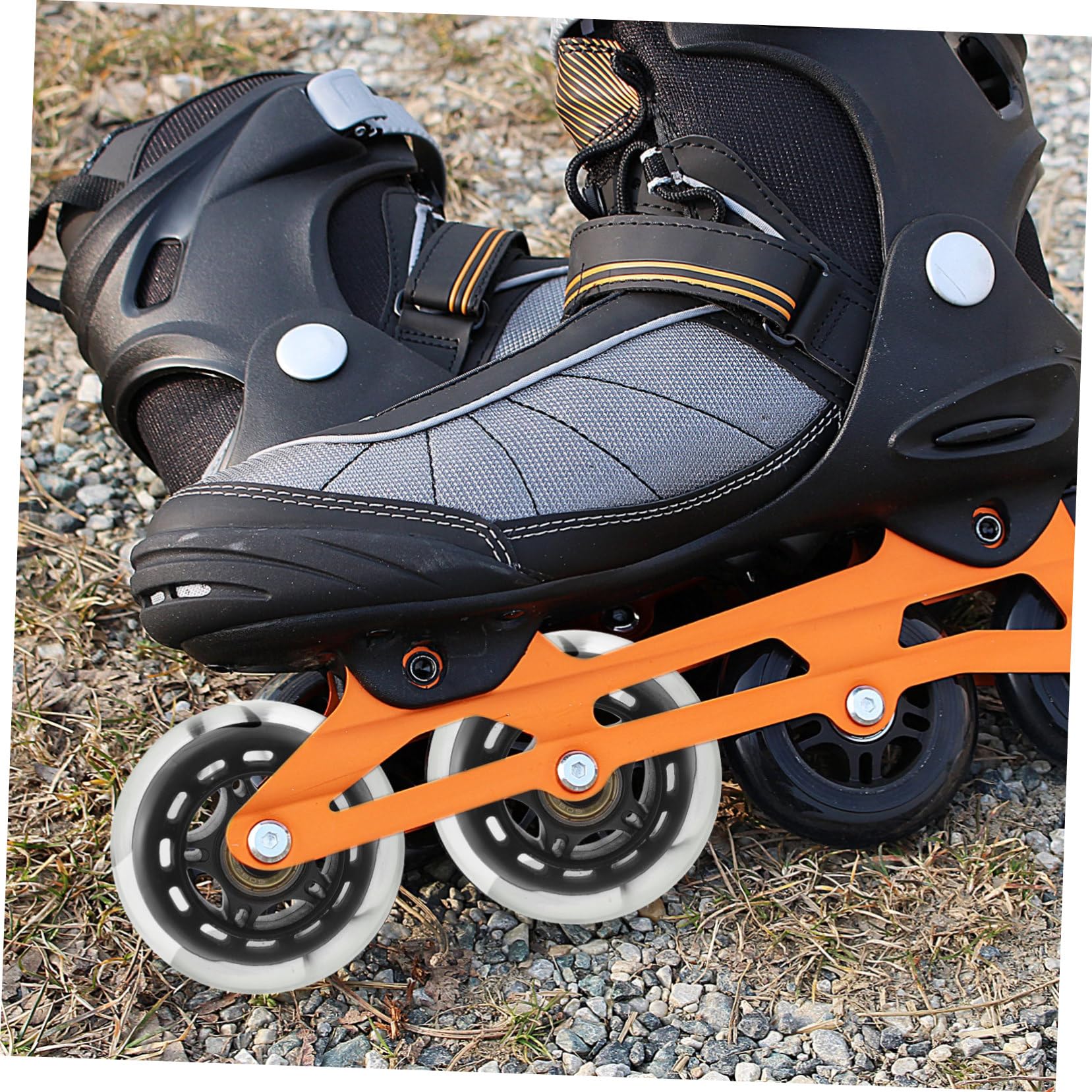 Operitacx Outdoor Roller Skate Wheels 3 Inch Replaceable Pu Skate Wheels Bearings for Safe Charming Skating