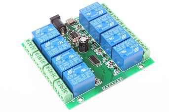 NOYITO 8-Channel Micro USB Relay Module USB Smart Control Switch USB Intelligent Control Switch