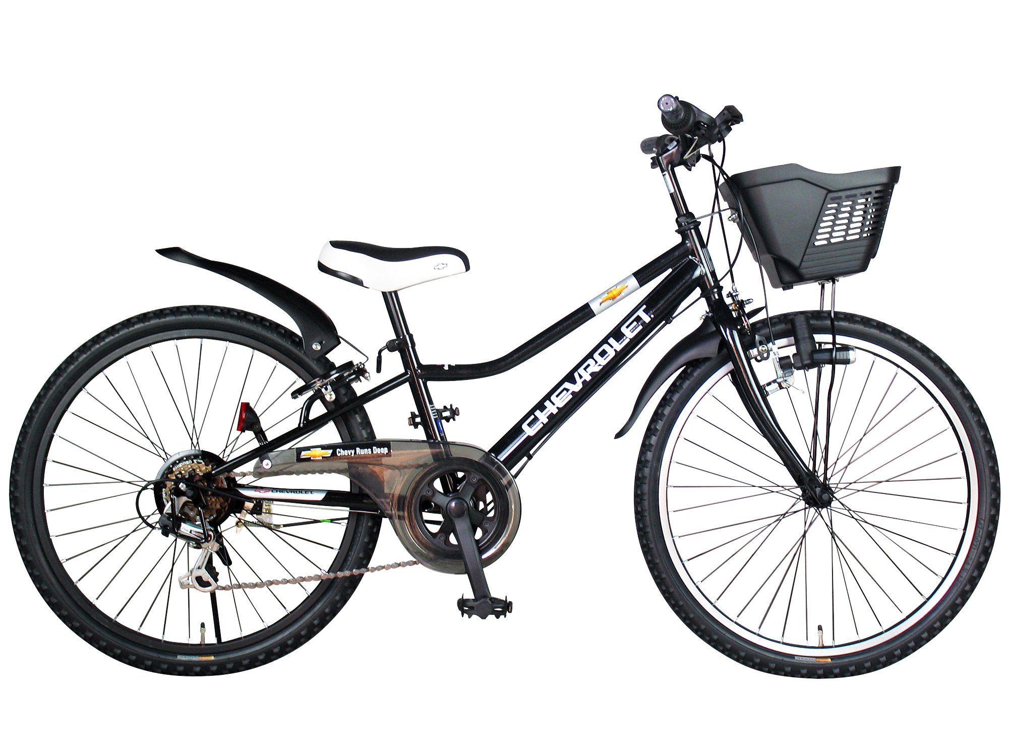 CHEVROLET シボレーマウンテンバイク ブラック CHEVROLET[シボレー]CHEVY 26吋 シティークロスバイク 6speed/ブラック