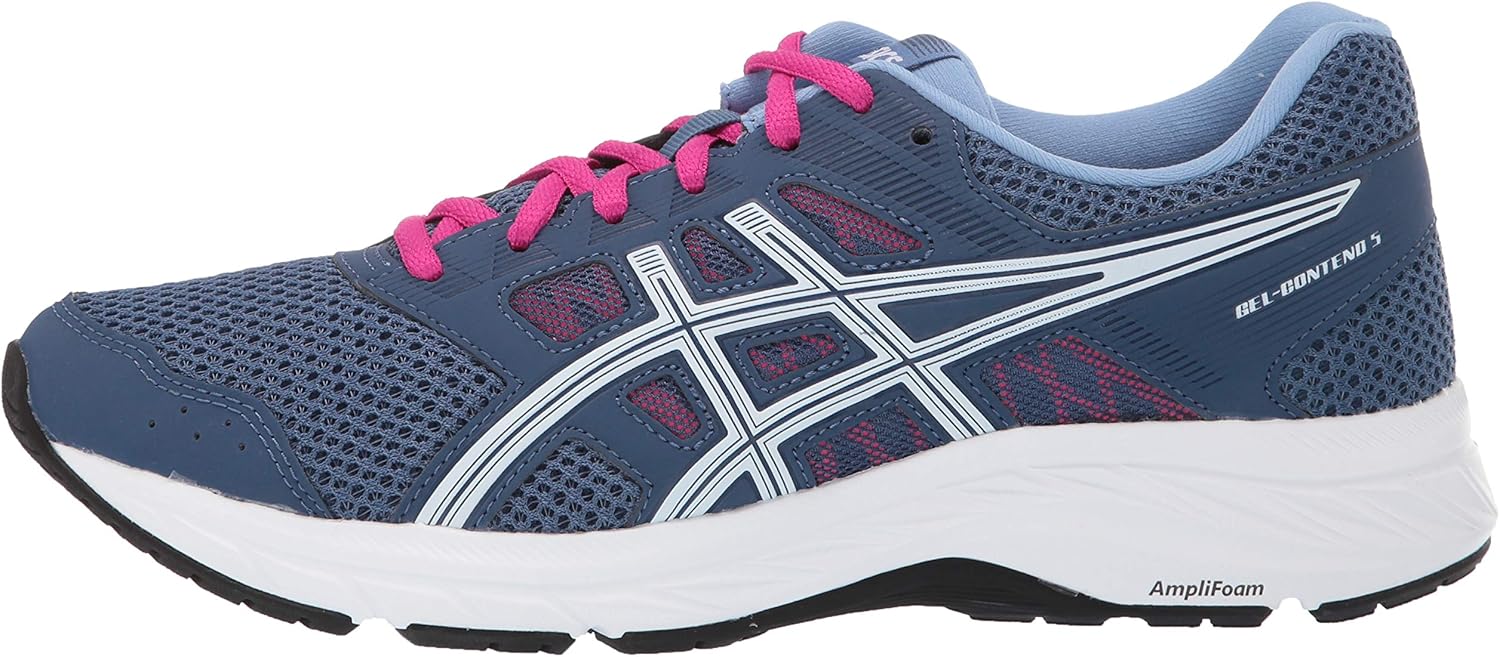 ASICS Women's Gel-Contend 5 Running Shoes 5 Wide Grand Shark/White