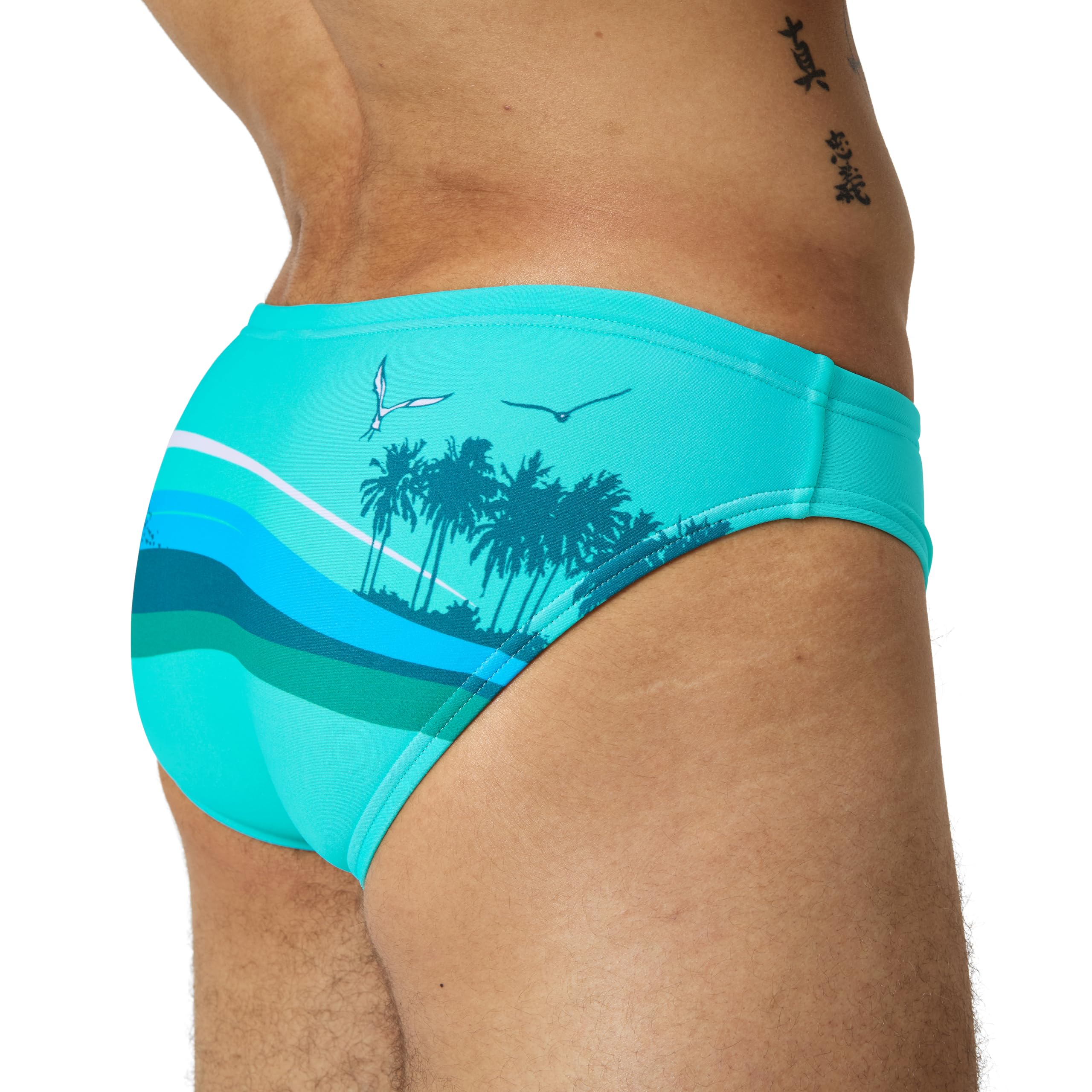 Speedo Bañador Tipo Slip Beachstar Estampado 5 Cm Slips Natación Hombre