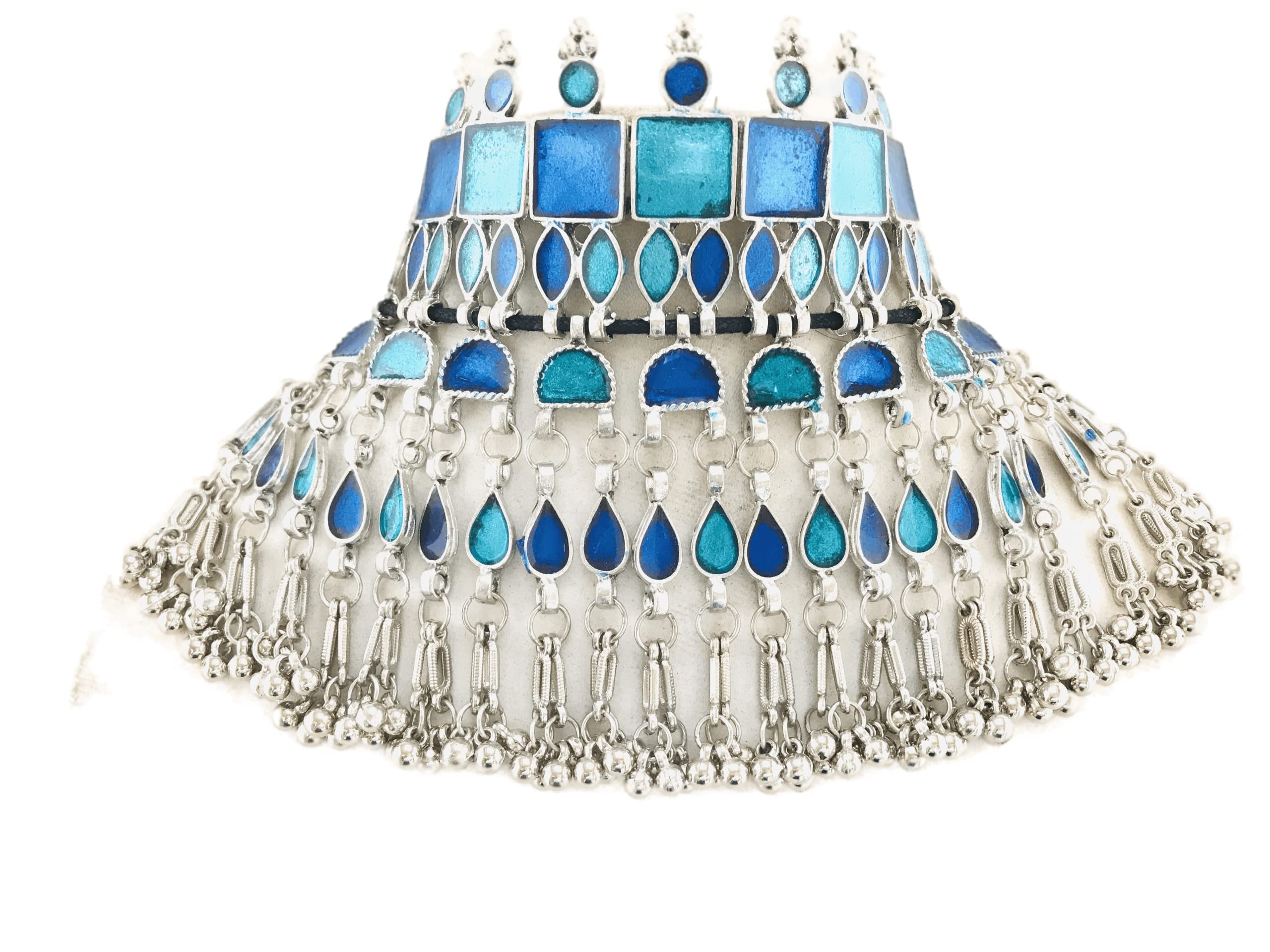 See full amazon price history chart for Sattyaki Antique Silver Oxidised Tribal Tibetan Afghani Bohemian Jewellery Choker Necklace with Drops with Enamel Minakari for Women and Girls (Afghani Choker Turq Blue Multi) Sattyaki Antique Silver Oxidised Tribal Tibetan Afghani Bohemian Jewellery Choker Necklace with Drops with Enamel Minakari for Women and Girls (Afghani Choker Turq Blue Multi) (B09WDCZ5WT) Amazon Price History, Amazon Price Tracker