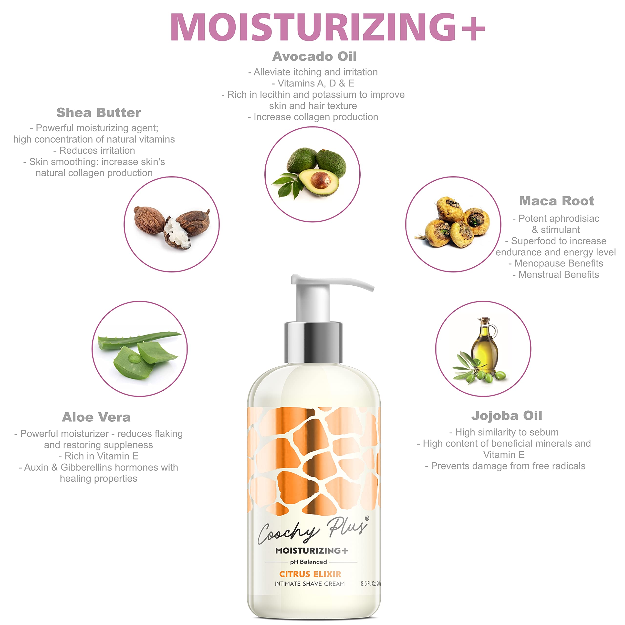 Buy Coochy Plus Intimate Shaving Cream MOISTURIZING Plus CITRUS ELIXIR