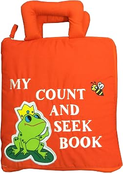 Childs Count and Seek First Counting Quiet Book by Pockets of Learning | Interactive Fabric Activity Busy Book for Toddlers and Children | Engaging Educational Toy for Kids Learning Adventure