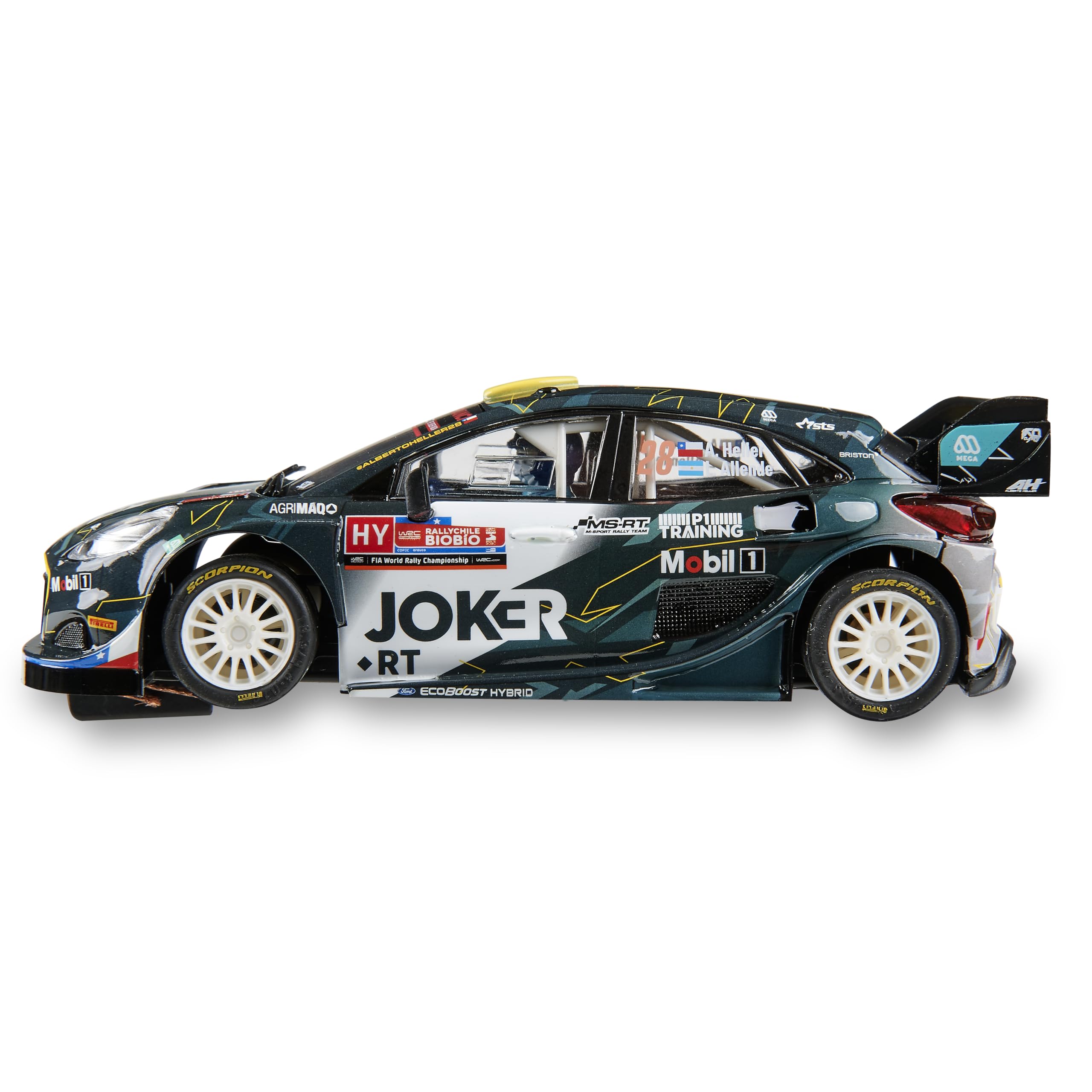SCALEXTRIC - Coche de Carreras Advance - Coche Slot Escala 1:32 (Ford Puma WRC - Joker)