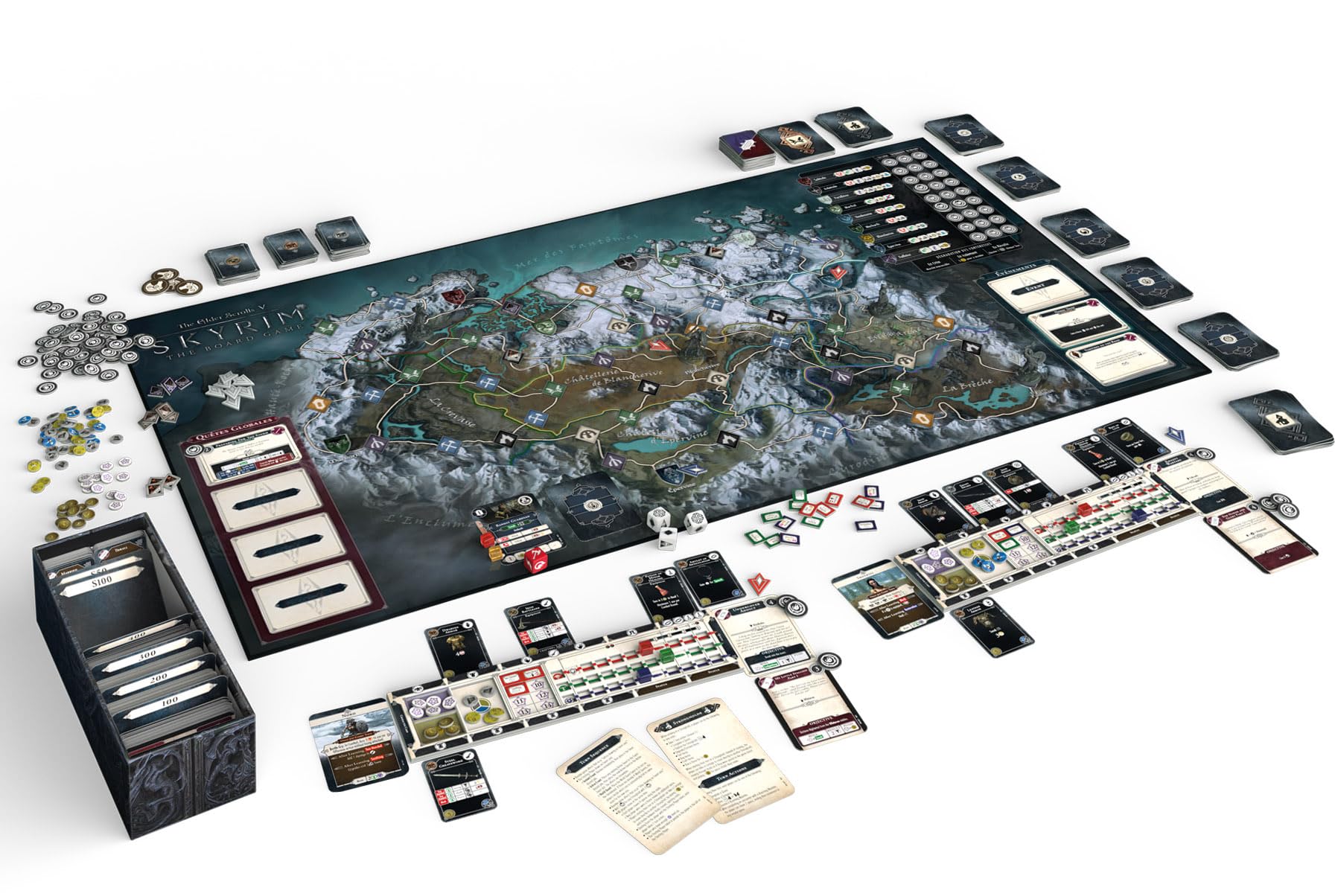 Asmodee - Modiphius Entertainment - The Elder Scroll V: Skyrim - Gra przygodowa - Gry planszowe - Gra planszowa - Gra kooperacyjna od 14 lat - 1-4 graczy - 60 min