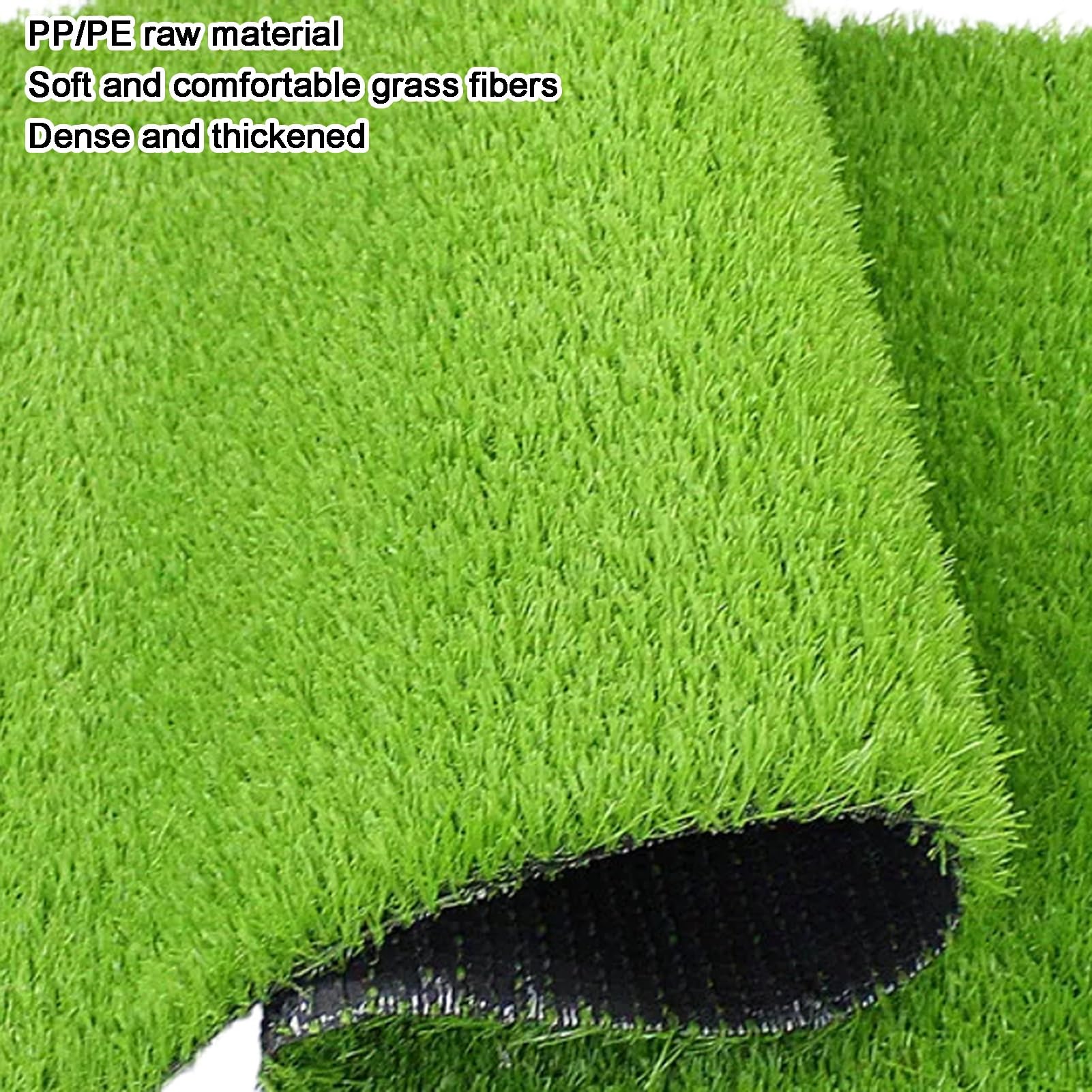 Realistyczny dywan ze sztucznej trawy o wysokości 3 cm do użytku wewnątrz i na zewnątrz – 150 x 100 cm z otworami odpływowymi, łatwa do czyszczenia, syntetyczna mata murawowa