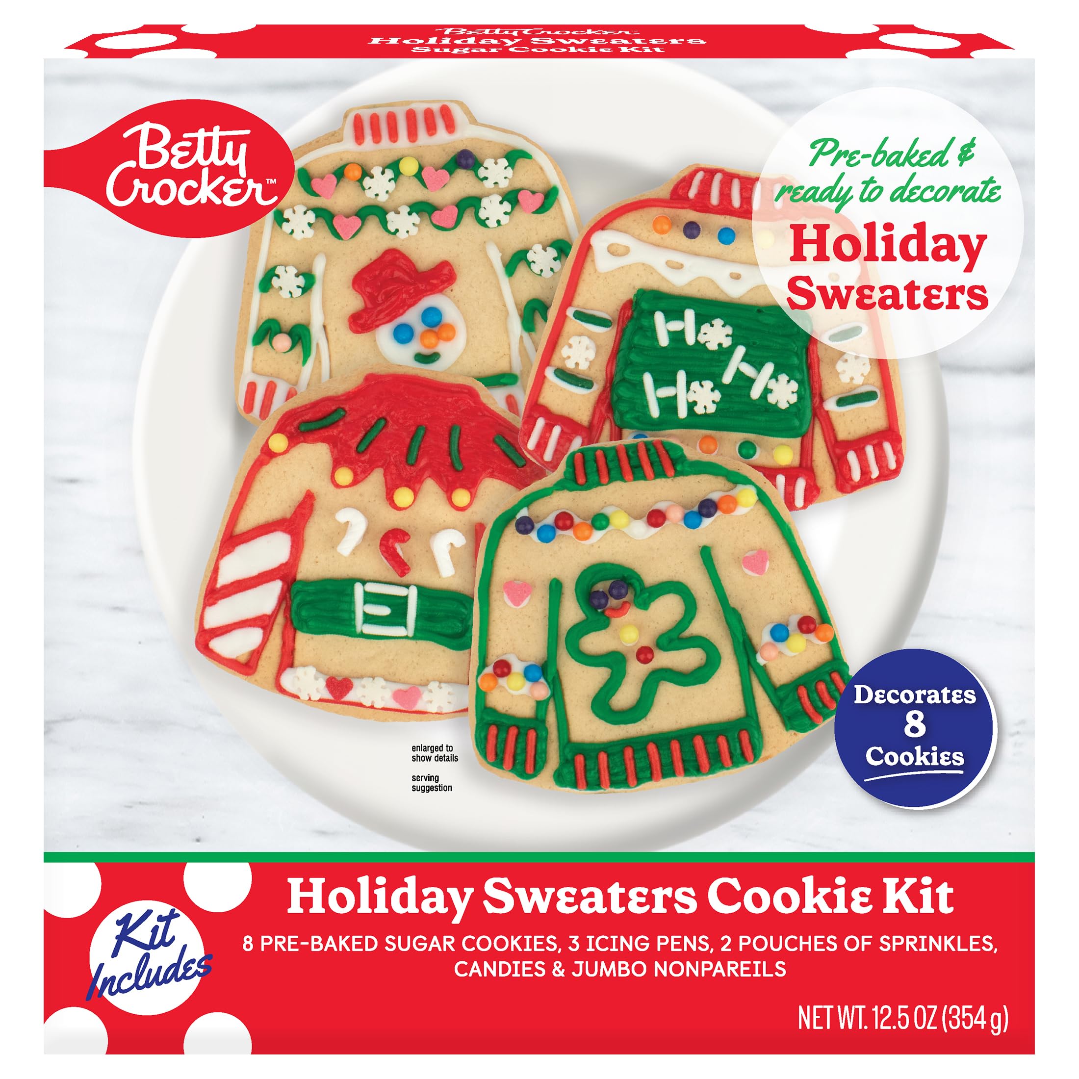 Amazon.com : Crafty Cookie Kits, Ready to Decorate Betty Crocker