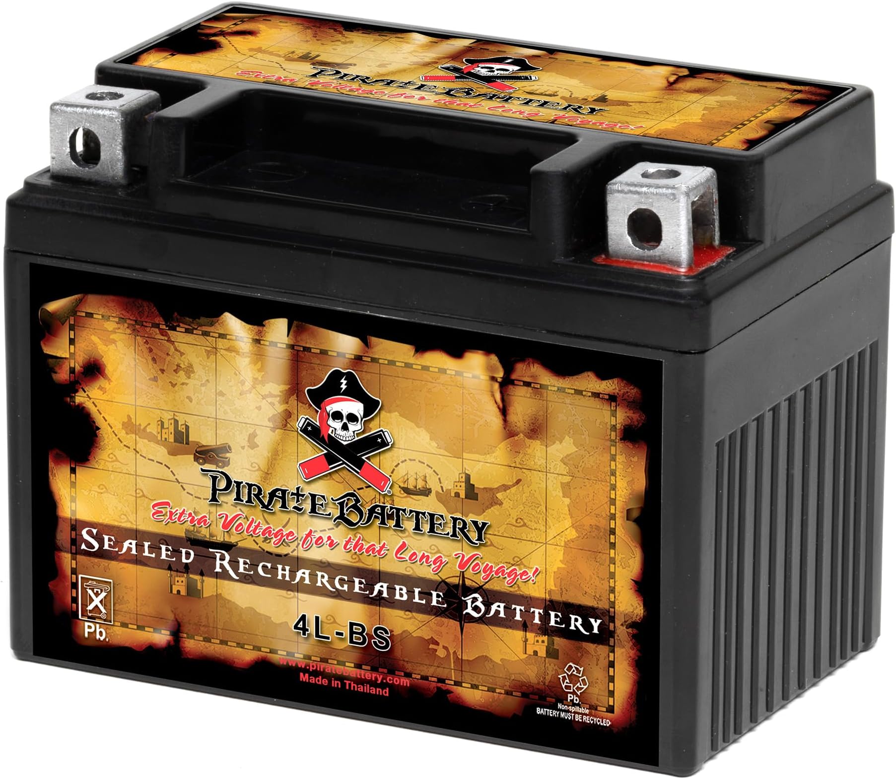 YTX4L-BS High Performance - Maintenance Free - Sealed AGM Motorcycle Battery
