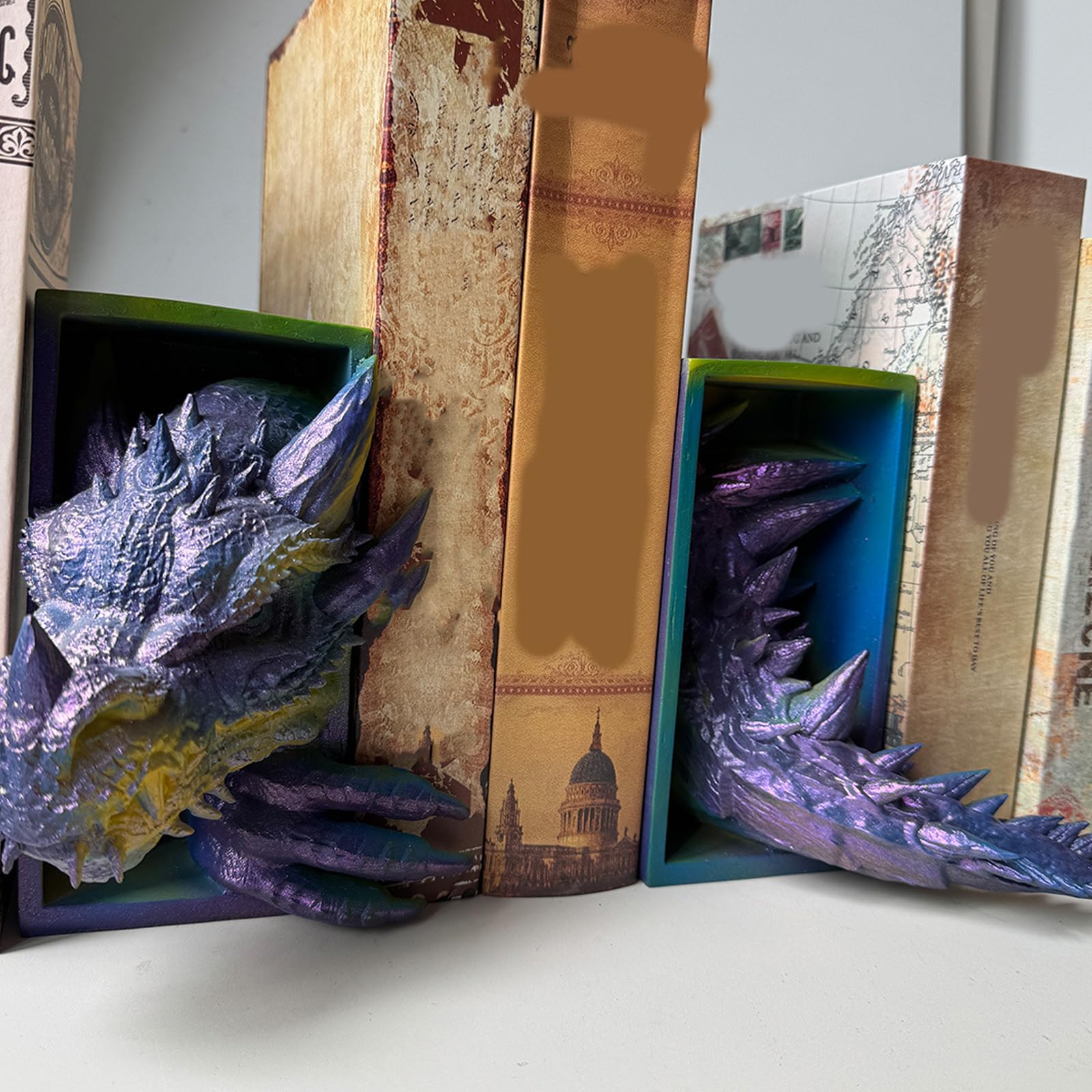 Fermalibri decorativi fermalibri unici per tenere libri contabili fermaporta in resina per casa, ufficio, scrivania, libreria, decorazione, fermalibri decorativi per scaffali