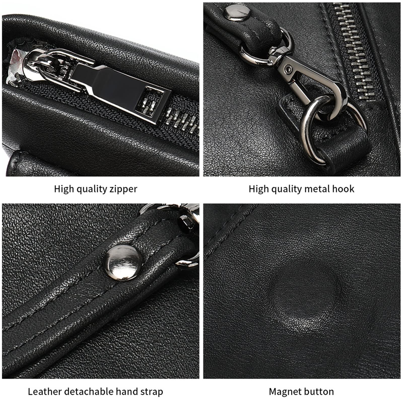 Pochette da Uomo Pochette in pelle da uomo Borsa lavoro a busta casual per L'uso Quotidiano