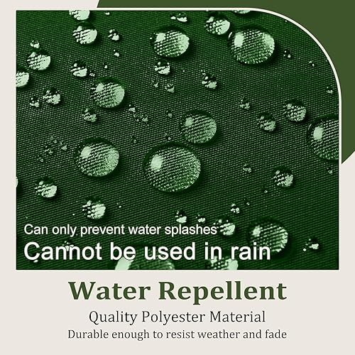 Miniatura 4 de LOVTEX Cojines de banco copetudos para muebles de exterior, 48 x 18 pulgadas, cojines de columpio de patio, color verde, cojines de sofá biplaza