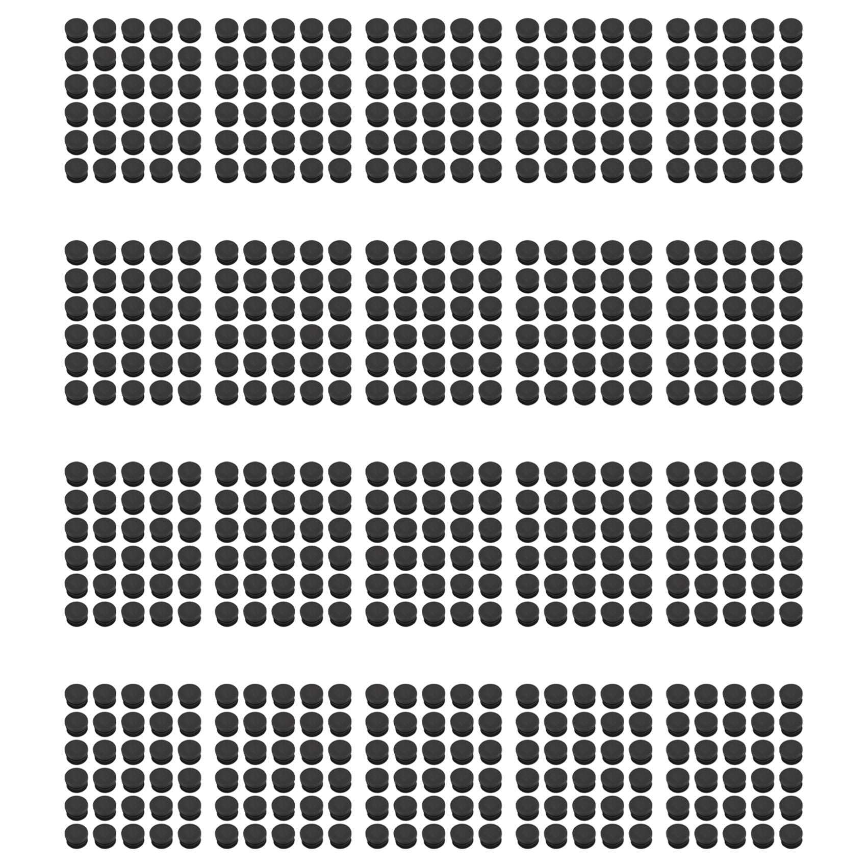 Embout tube insert de tuyau diam 19mm rond pied de chaise pour protection de sol lot de 600pcs