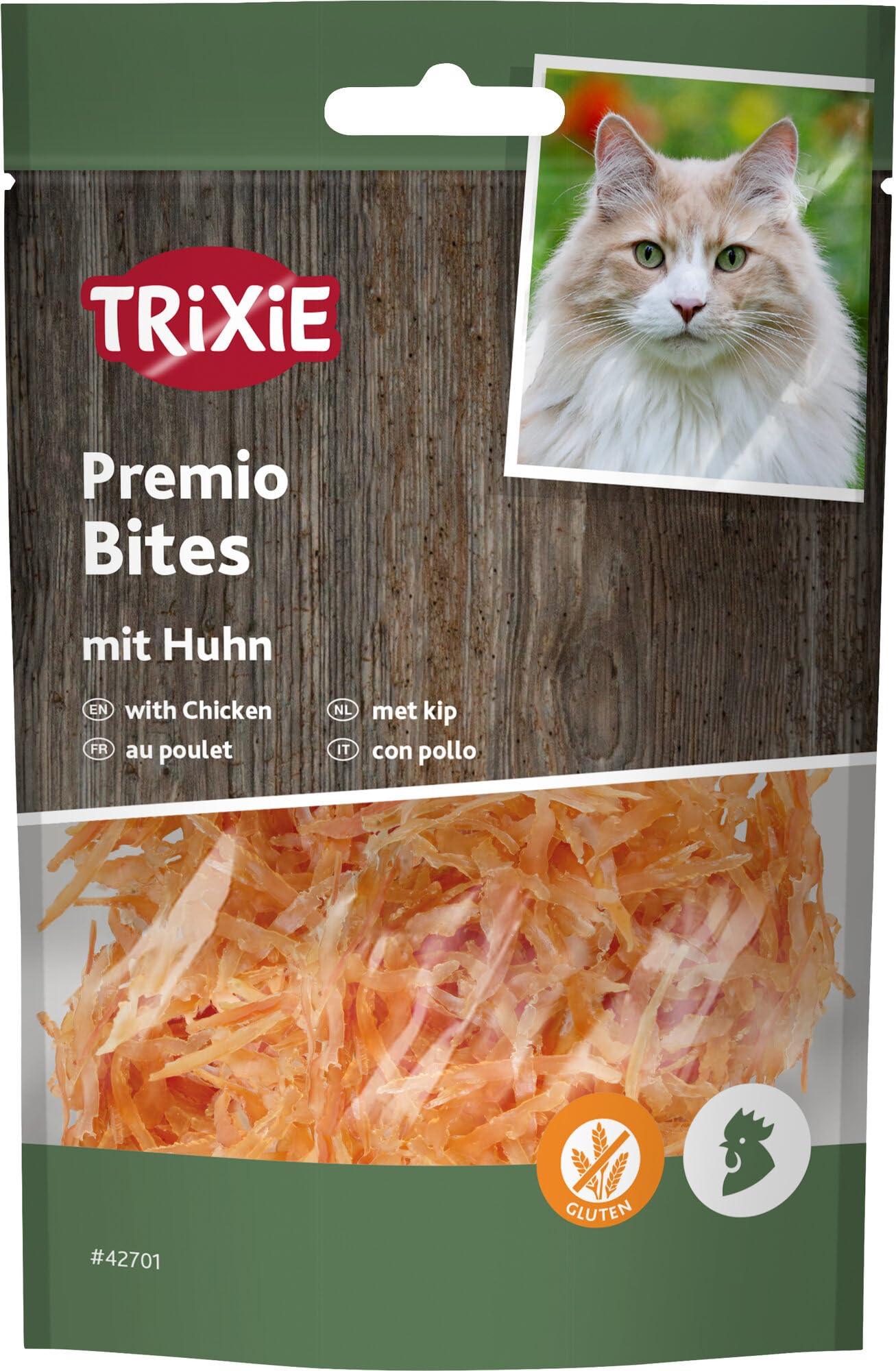 TRIXIE PREMIO CHICKEN FILLET BITES 50G CAT TREATS 72% CHICKEN MEAT TASTY SNACKS