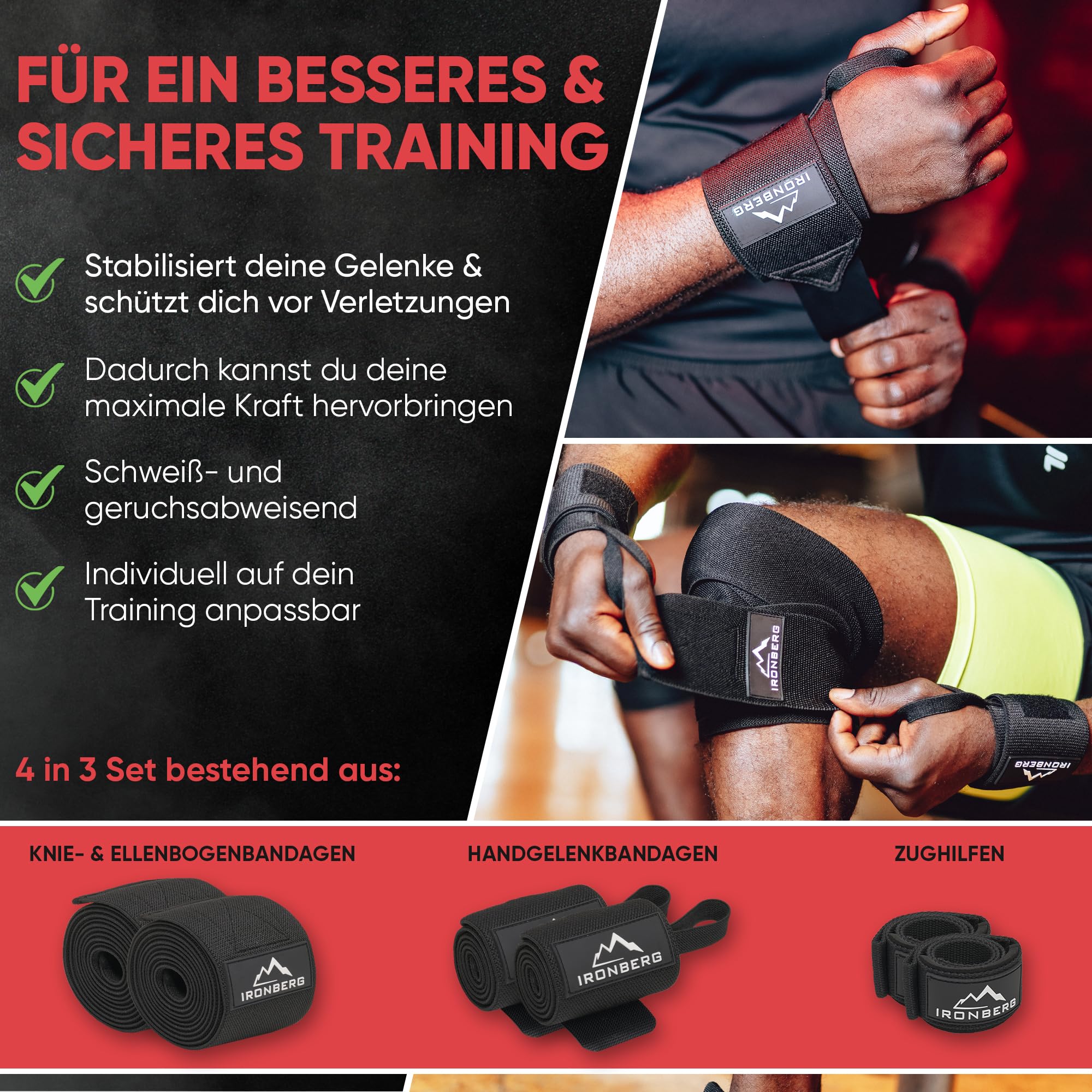 Handgelenkbandage] FREETOO Handgelenkstütze Verstellbare Handbandage