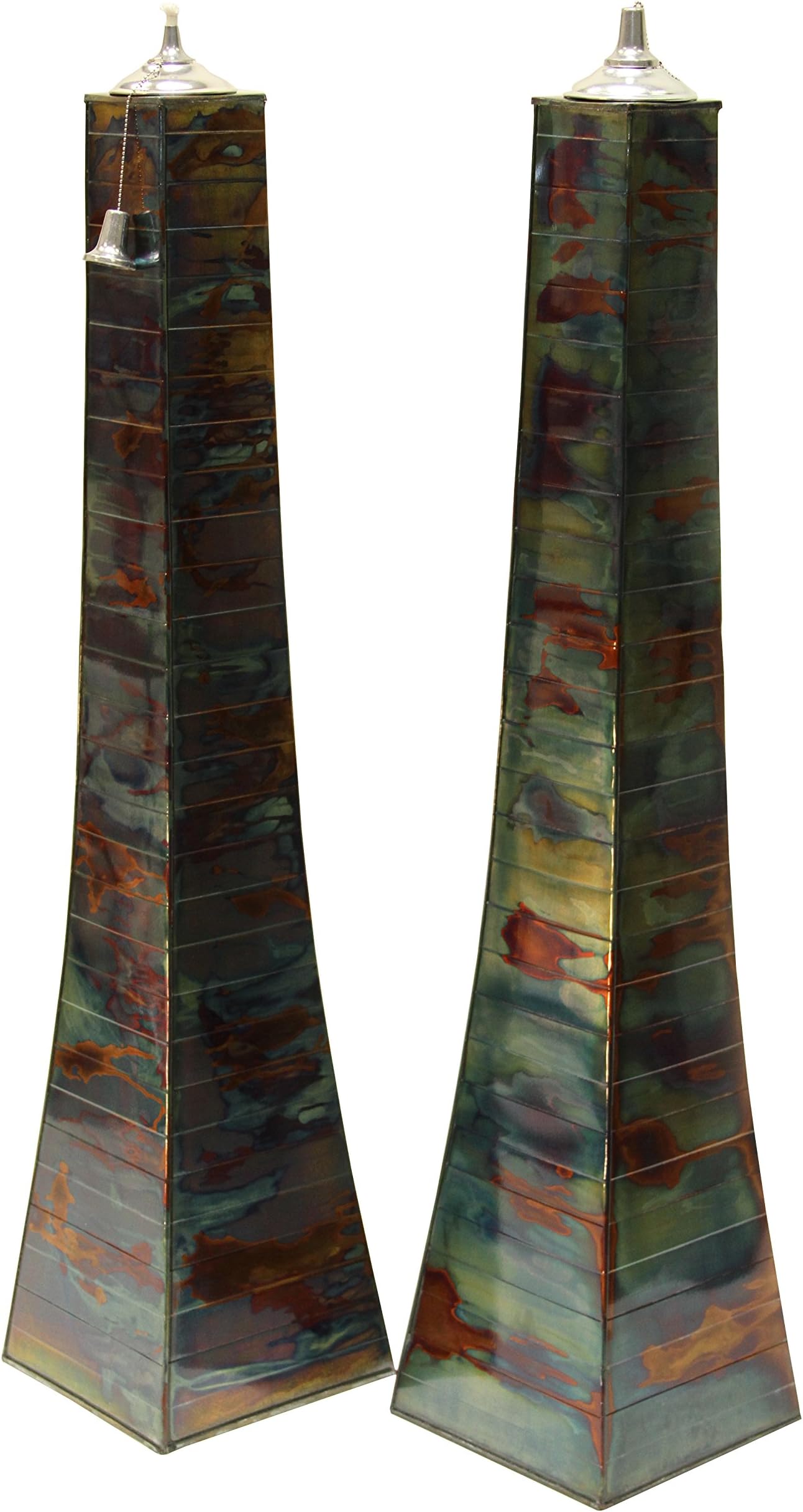 Outdoor Interiors 50300AST-JG Pyramid Torch (2 Pack), Large, Rainforest Jungle