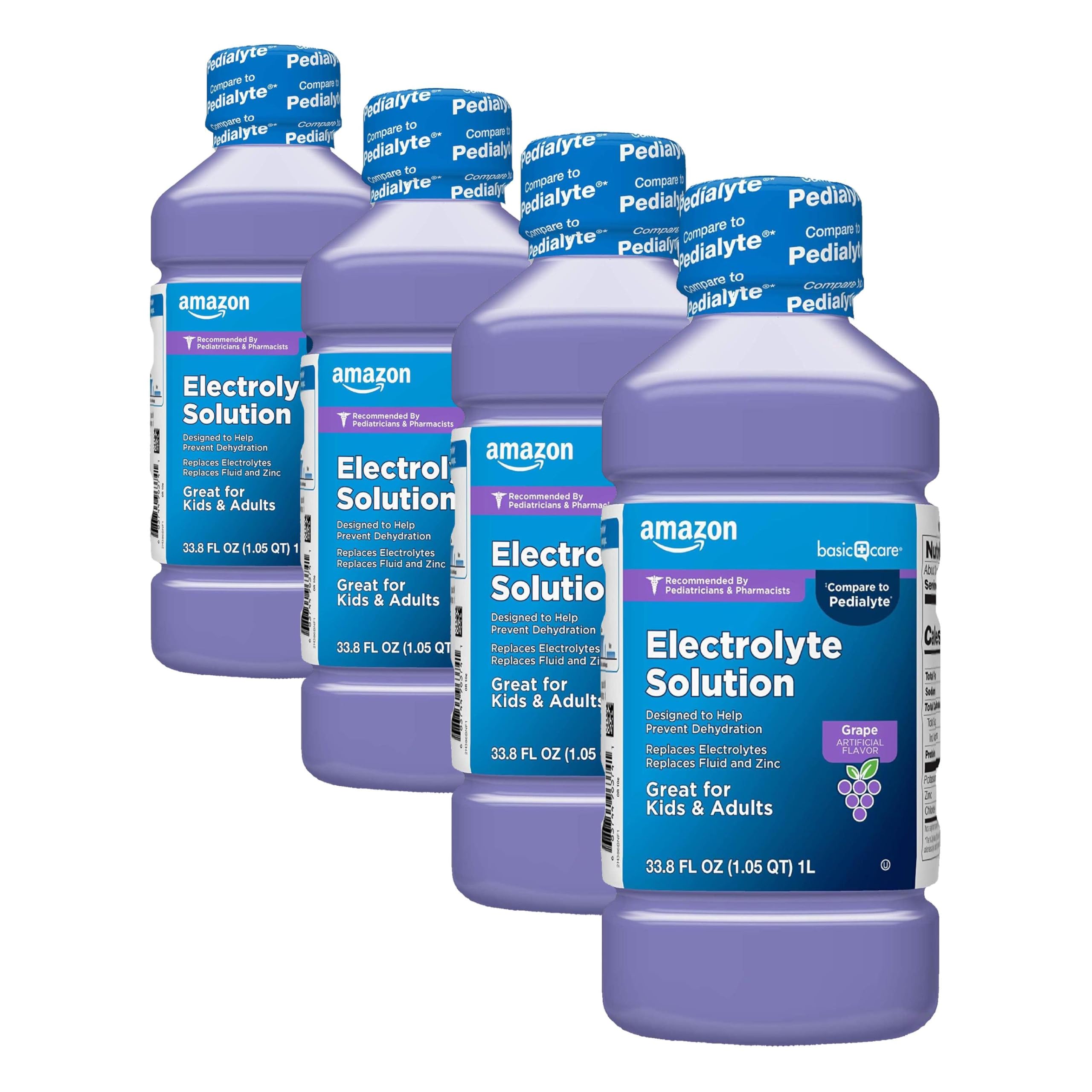 Amazon Basic Care Pediatric Electrolyte Solution, Grape Flavor