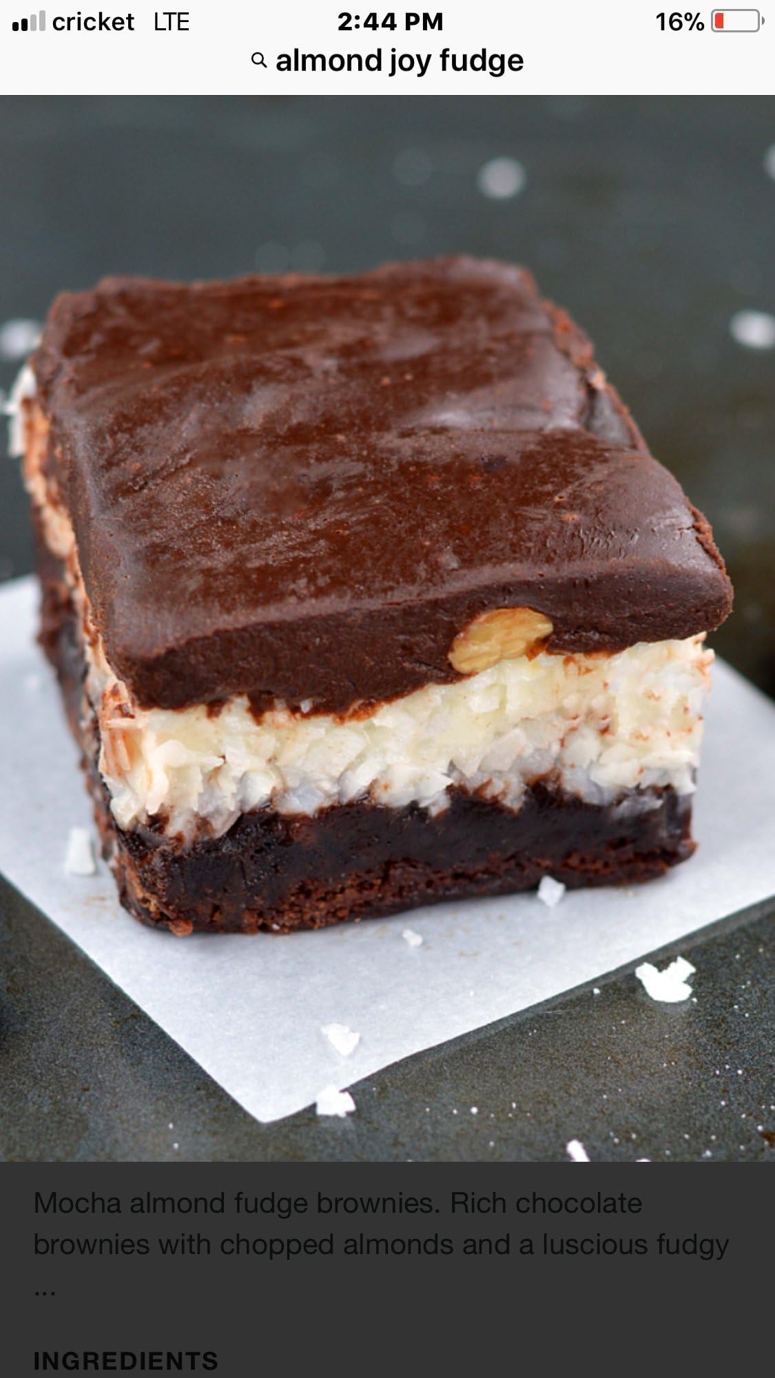 Mo's Fudge Factor, Chocolate Walnut Fudge 16 Ounces