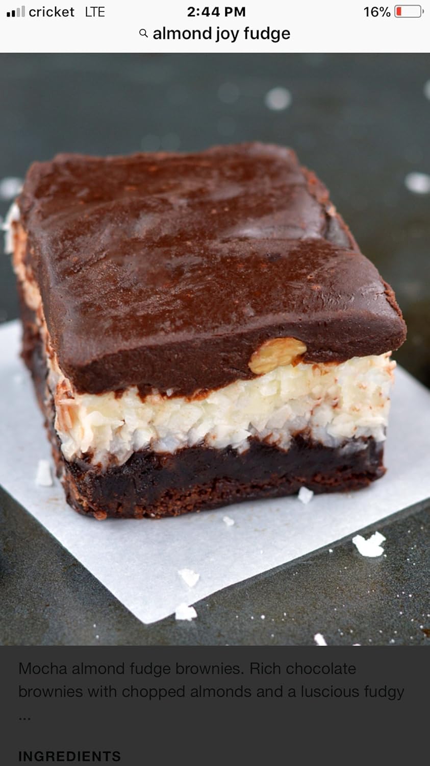 Mo's Fudge Factor, Chocolate Coconut Fudge 16 Ounces