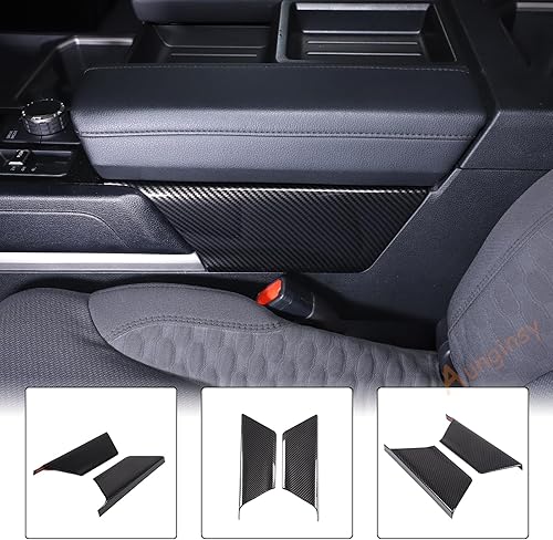Miniatura 6 de Aunginsy Caja de reposabrazos lateral de consola central, cubierta de panel inferior para Toyota TundraSequoia 2022 2023, control central, cambio de