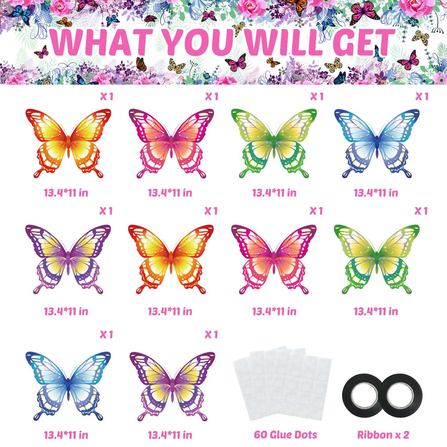 L BUTTON BUTTERFLY BOA ｜birthdaybash Amazon.com: Butterfly