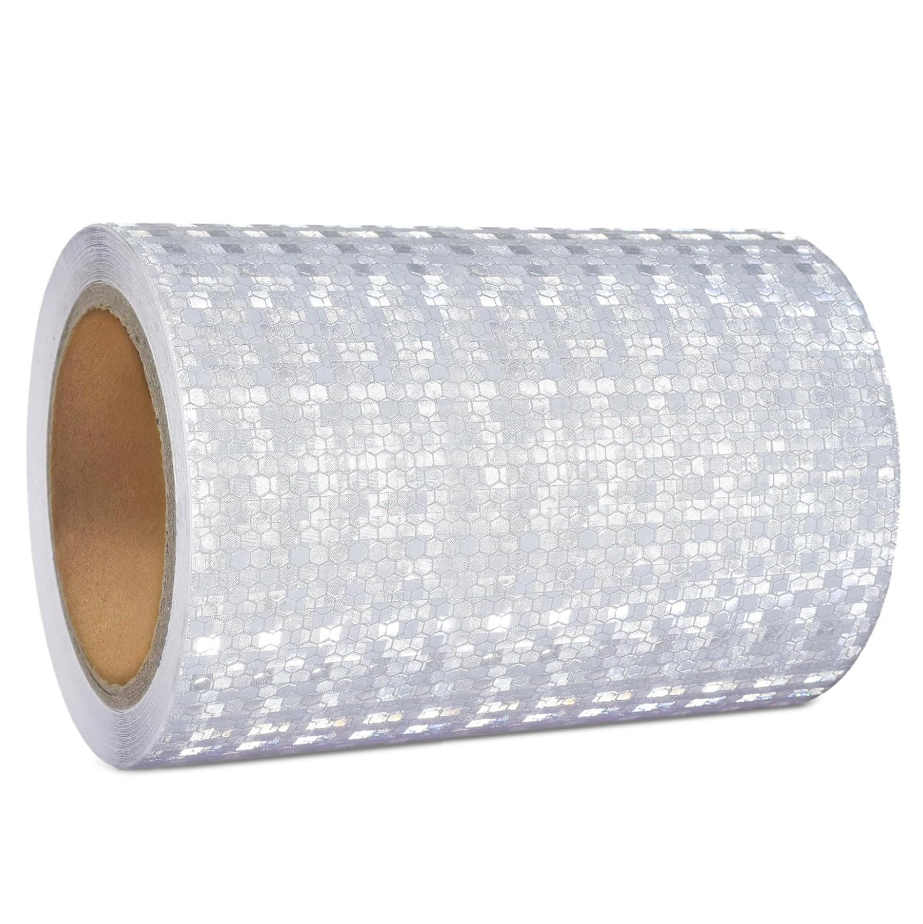 Ruban Réfléchissant Blanche, 15cm x 10m Bande Reflechissante Autocollante | Ruban Réflecteur Imperméable, Ruban Réfléchissant pour Voitures, Vélos, Camions