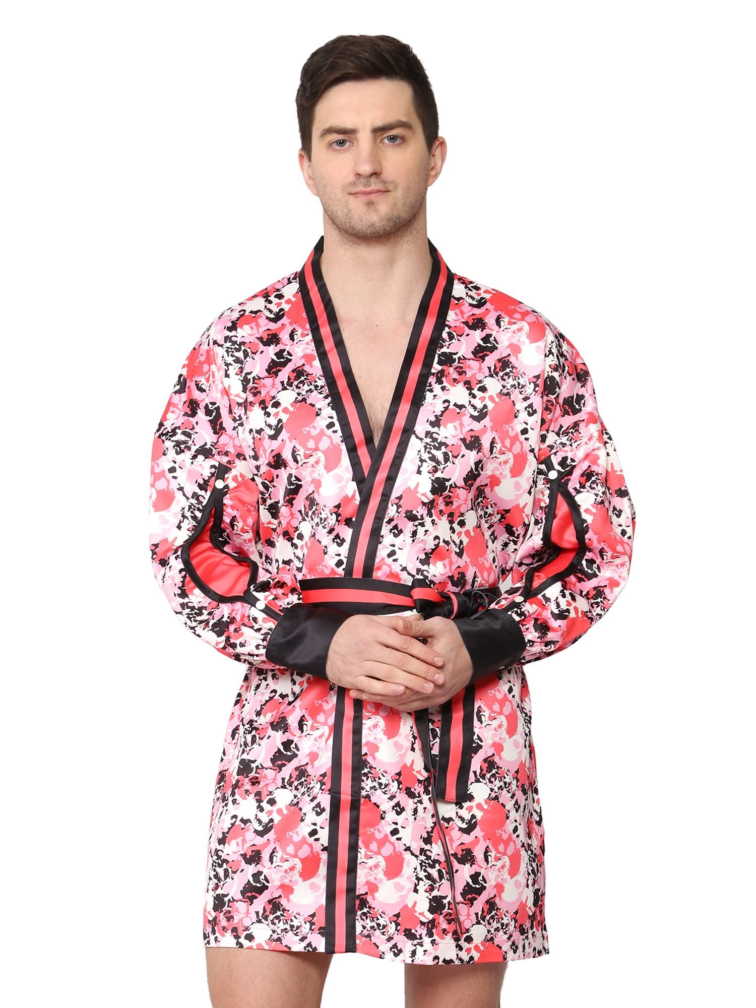 Mens Night Robe, 98% Polyester 2% Elastine, Niko (M)