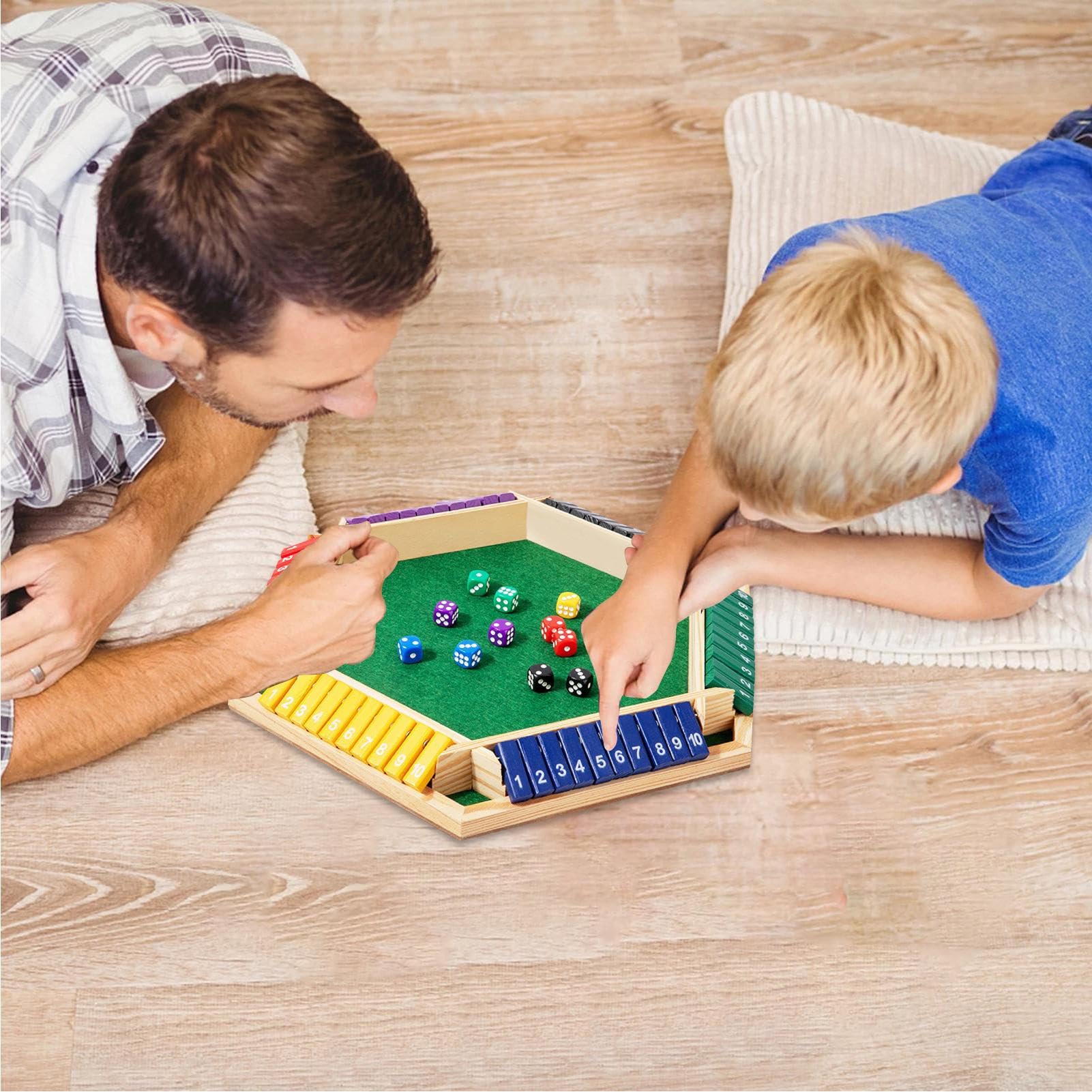 Shut The Box Game - Fun Table Math Game With Wooden Board For - View #10