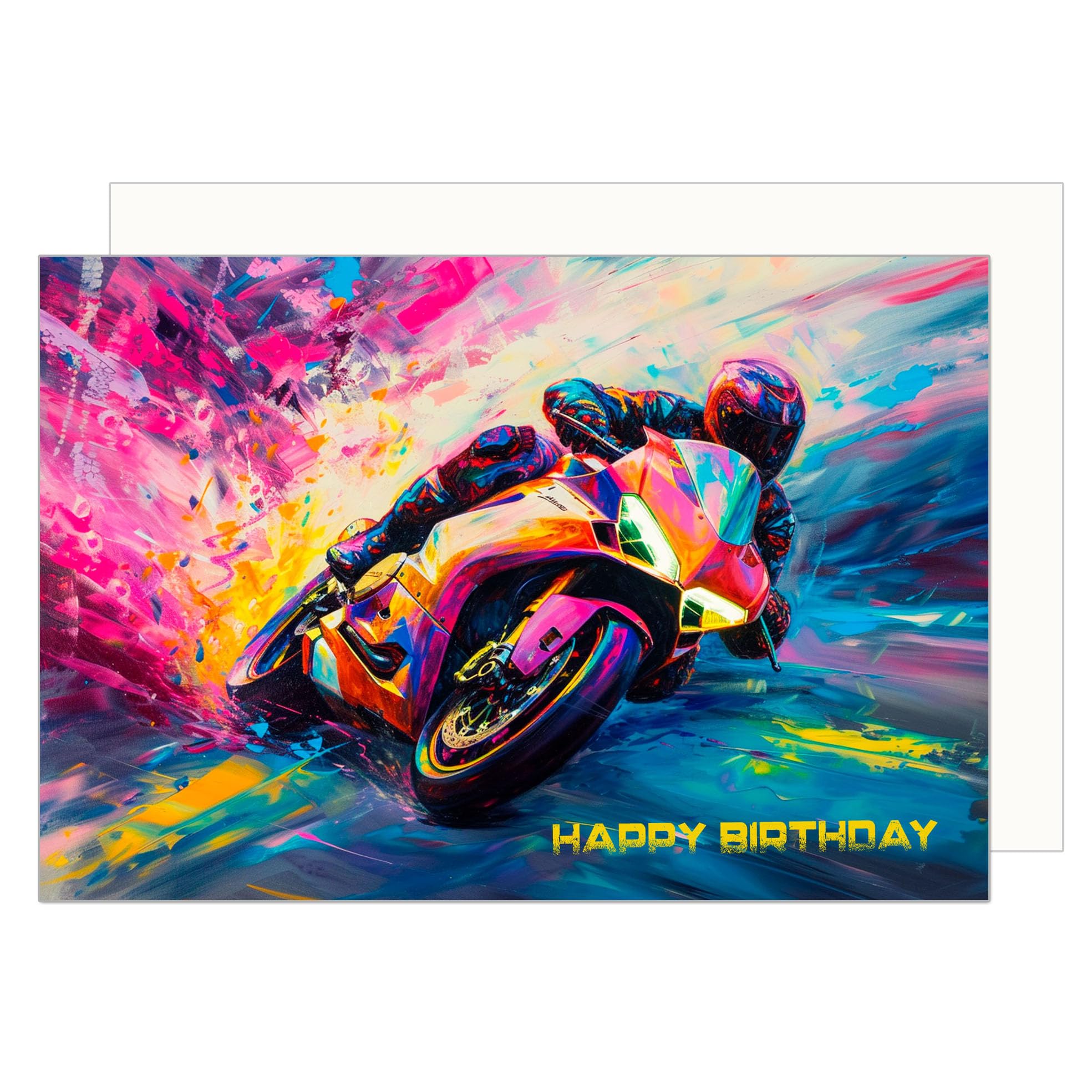 Happy Birthday Motorrad Frau