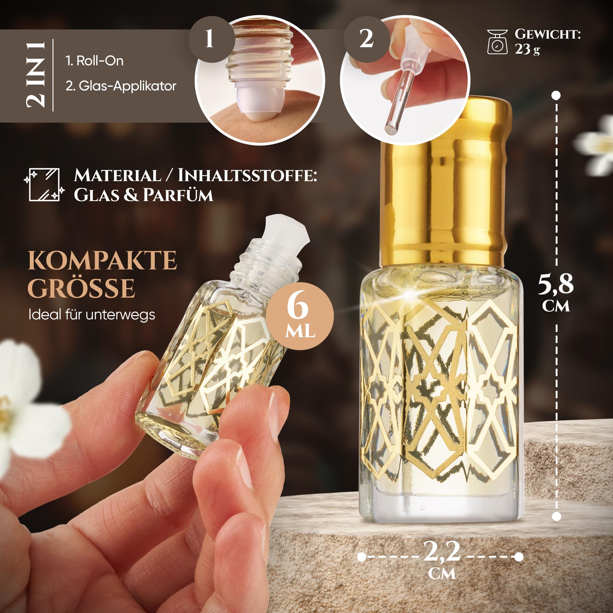 El-Musc Musc Patchouli 6ml Parfümöl - Misk Musk Duft Parfum