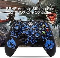 Vista 5 de Xbox-One Controller Skin, BRHE Anti-Slip Silicone Cover Protector Case Accessories Set for Microsoft Xbox 1 WirelessWired Gamepad Joystick with 2