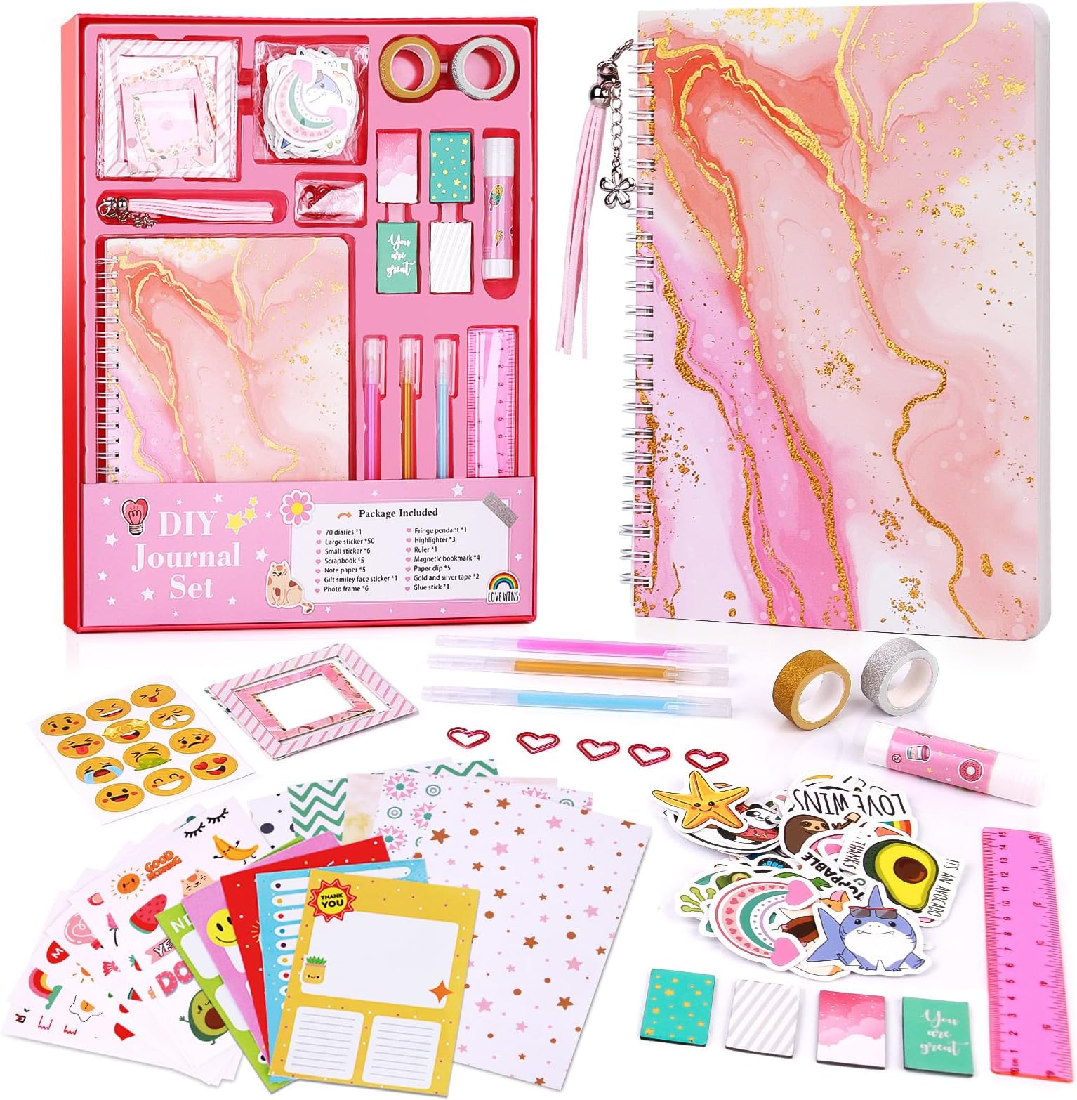 Kids Journals for Girls Diary Teenage Girls Gifts for 4-12 Year Old Girls Gifts Age 4-12 Girls Toys Age 4-12 Craft Kits for Kid Toy for 4-12 Year Old Girls Toys Teen Girl Gifts Girls Birthday Presents