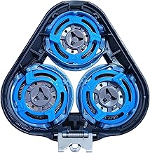 SH50/SH52 Replacement Heads Compatible with Philips 5000/6000 Series (S5XXX) Razor Heads - Compatible with Round Case - Not Compatible with Pentagon Case (Round Upper Part)