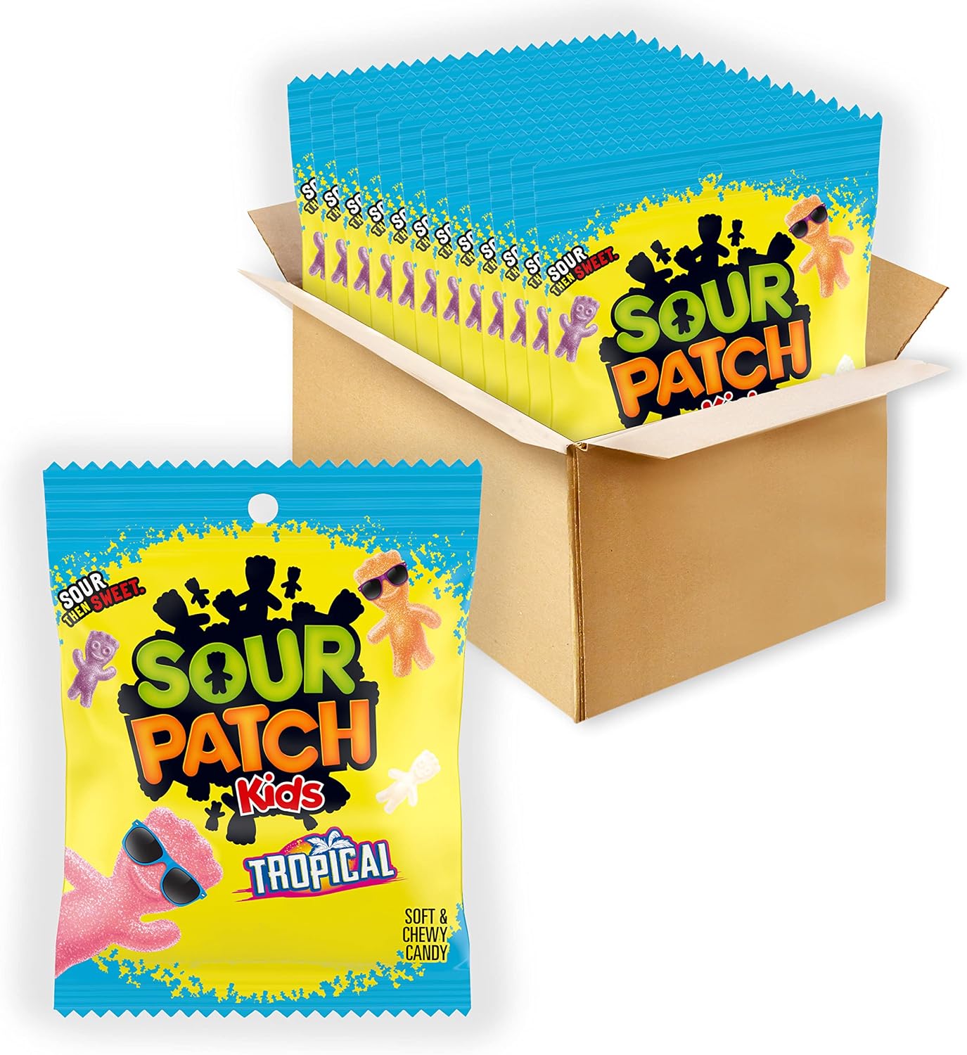 Sour Patch Kids Tropical Gummy Candy, 5 Oz Bag (Pack
