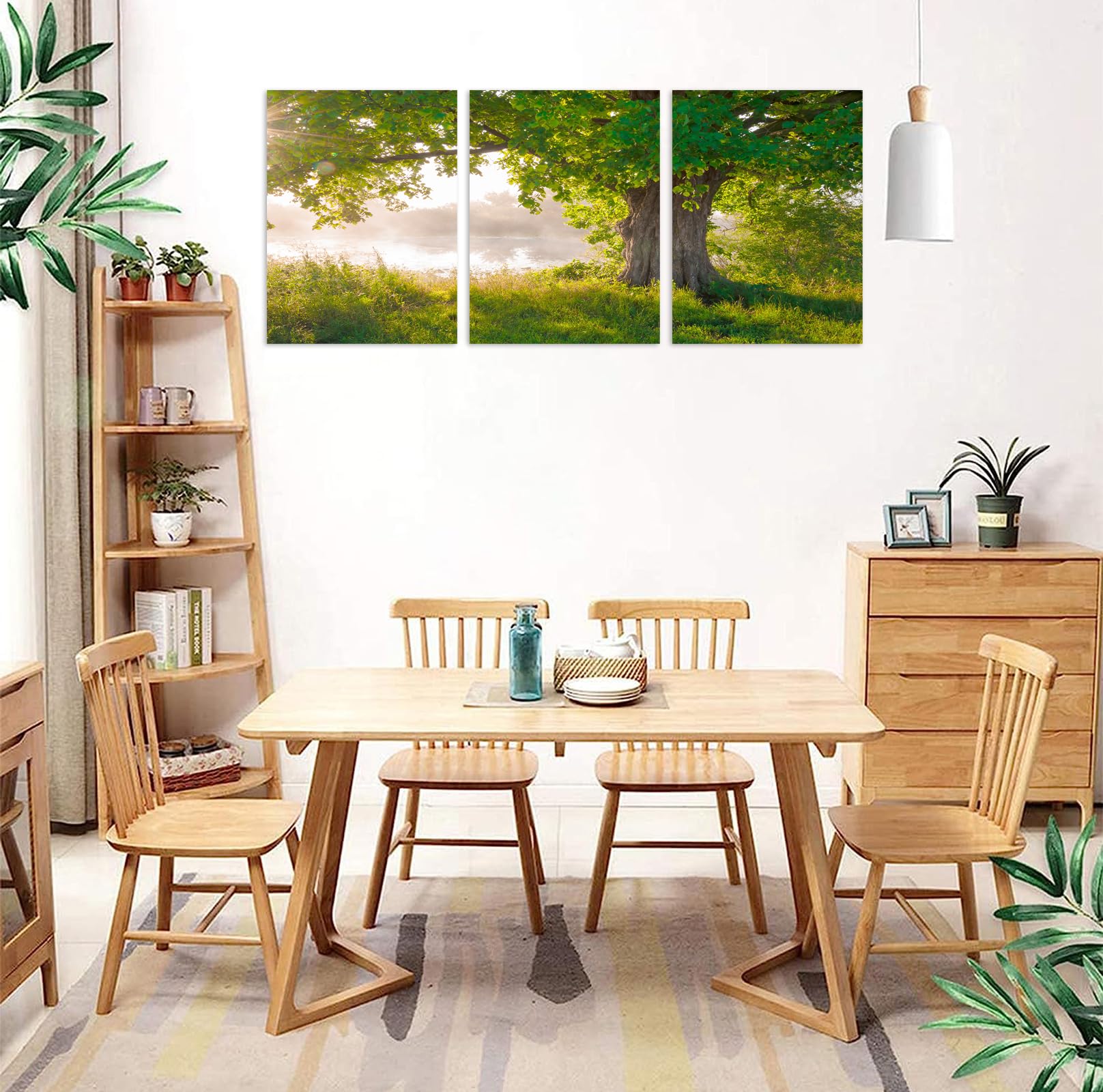 Amazon.co.jp: 森アートパネル 3枚 自然風景 森林絵画 グリーンアート