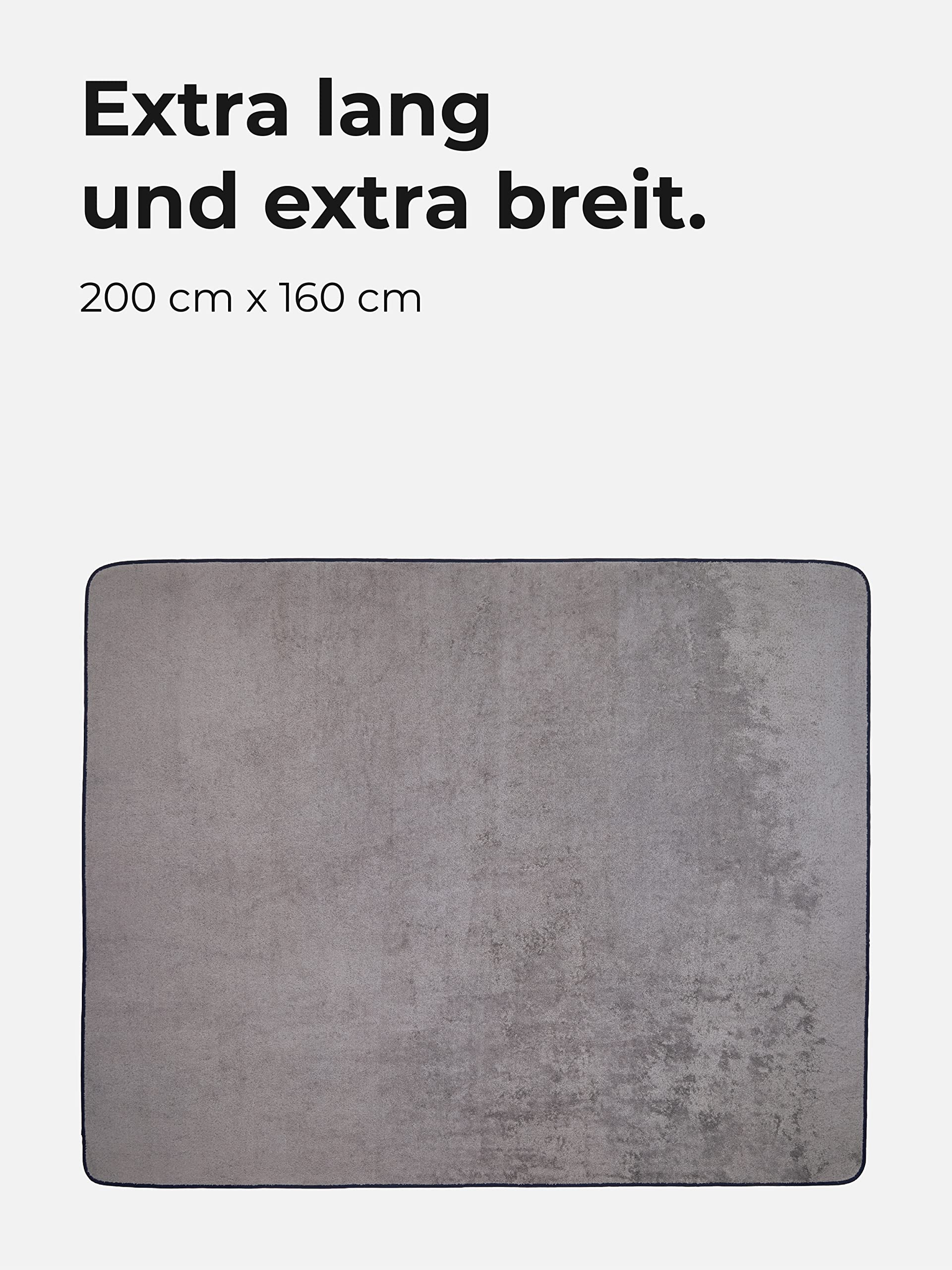 Sowel® Telo Mare Grande, 100% Cotone Organico, 160 x 200 cm, Asciugamano Mare, Fouta, Grigio/Marina