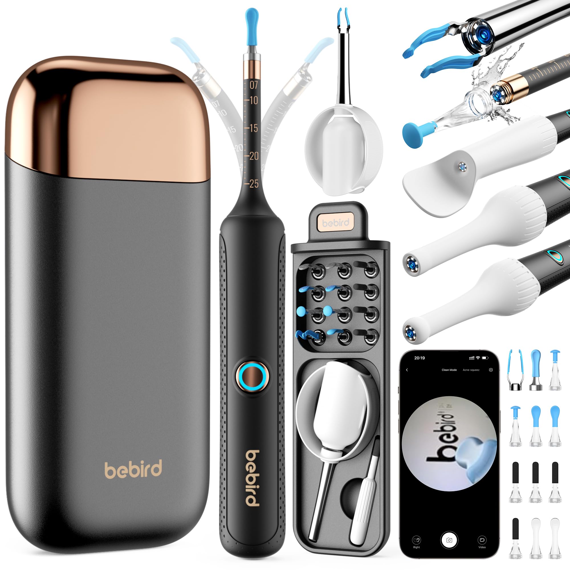 Amazon.co.jp: Bebird 耳かき カメラ付き 【業界初創ピンセット&3.1mm