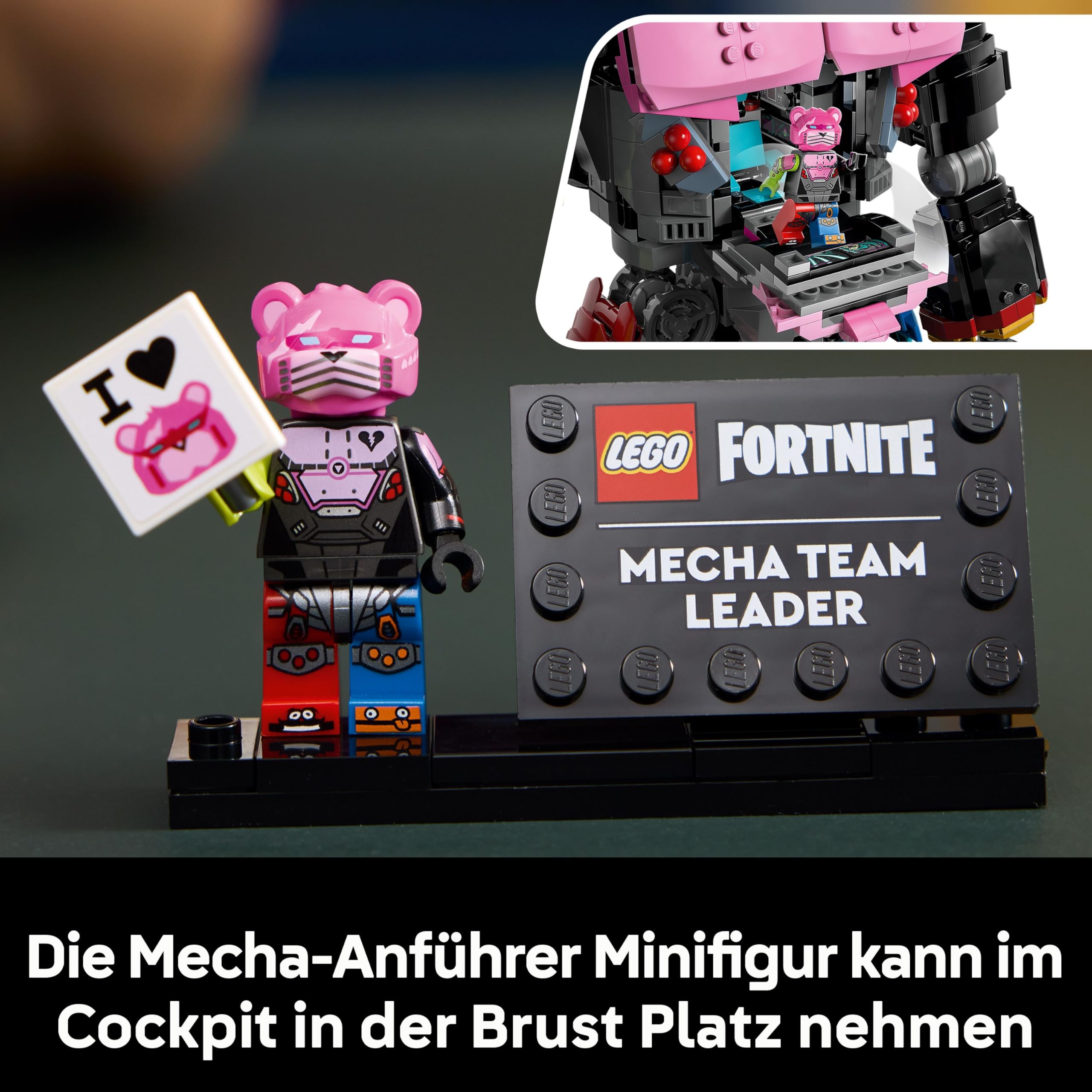 LEGO Fortnite Mecha-Anführer - Gaming Modellbau inkl. Schwert & Minifigur - Sammlerstück & Geschenk für Erwachsene Videospiel Fans - 77078 | Display Modellbausatz, Schwert & Minifigur, Sammelset, Geschenk für erwachsene Videospiel-Fans, 2503 Teile